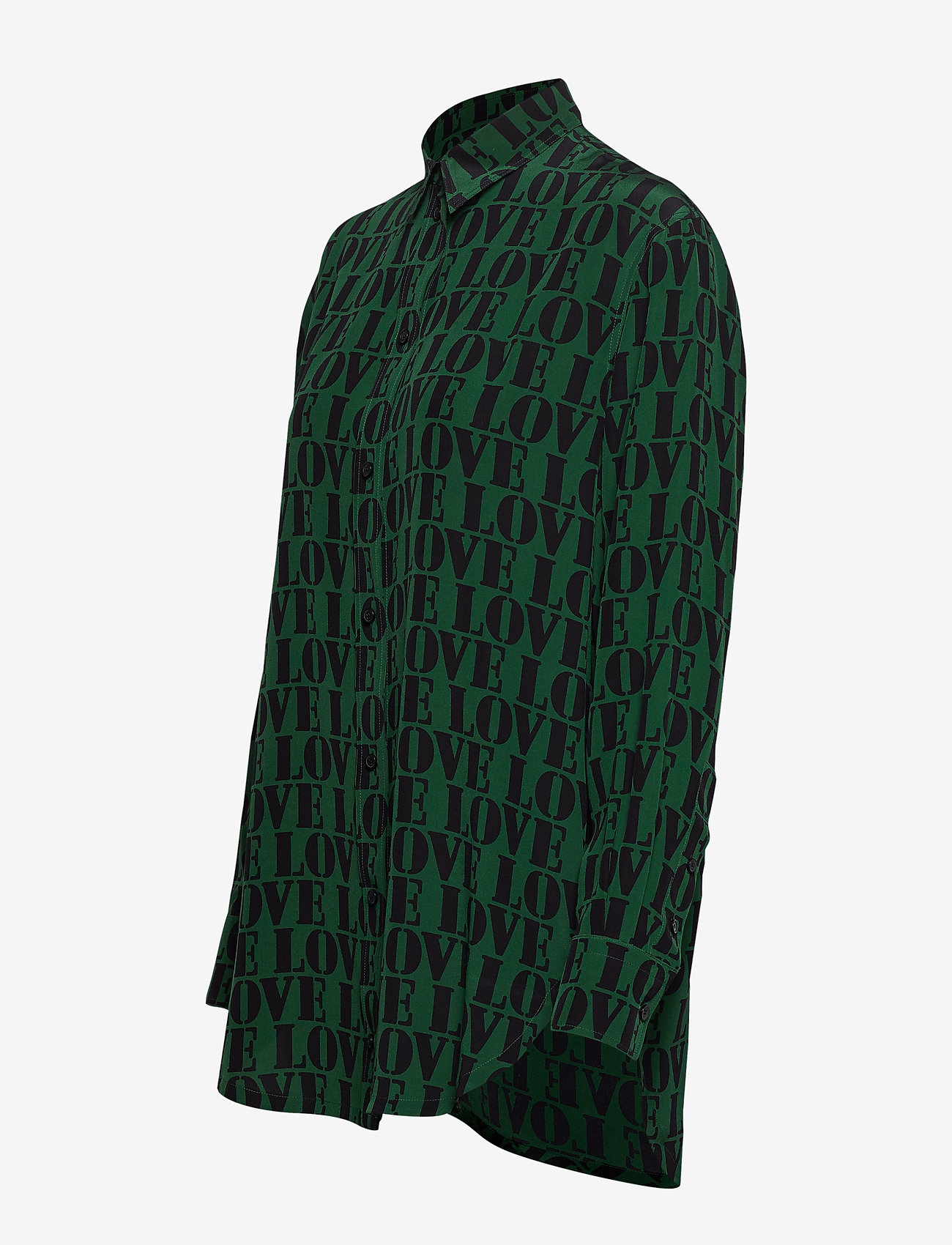 Calvin Klein - PRT LOVE SILK BOYFRI - love print - bright pine + black - 2