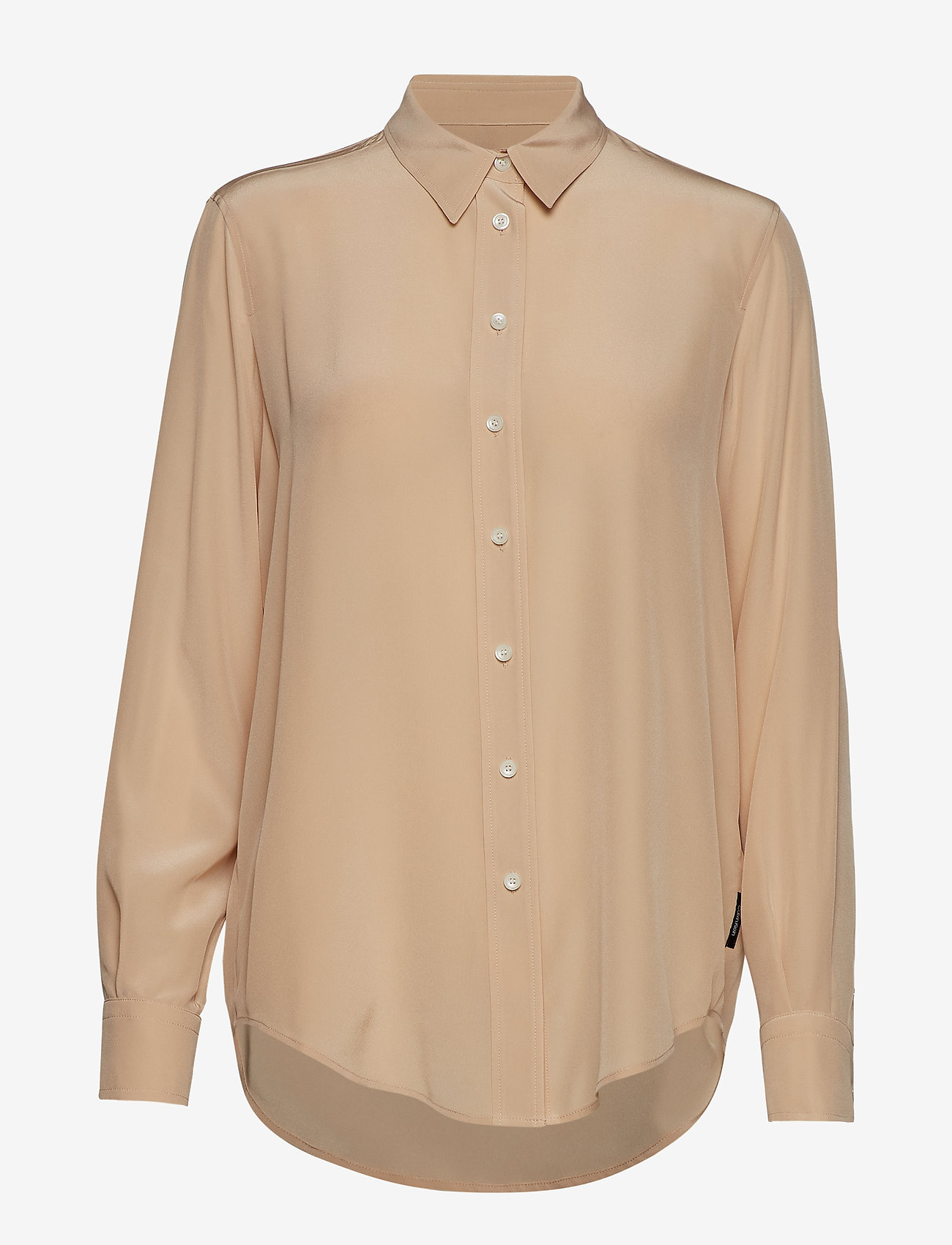 Calvin Klein - SILK SHIRT - toasted almond - 0