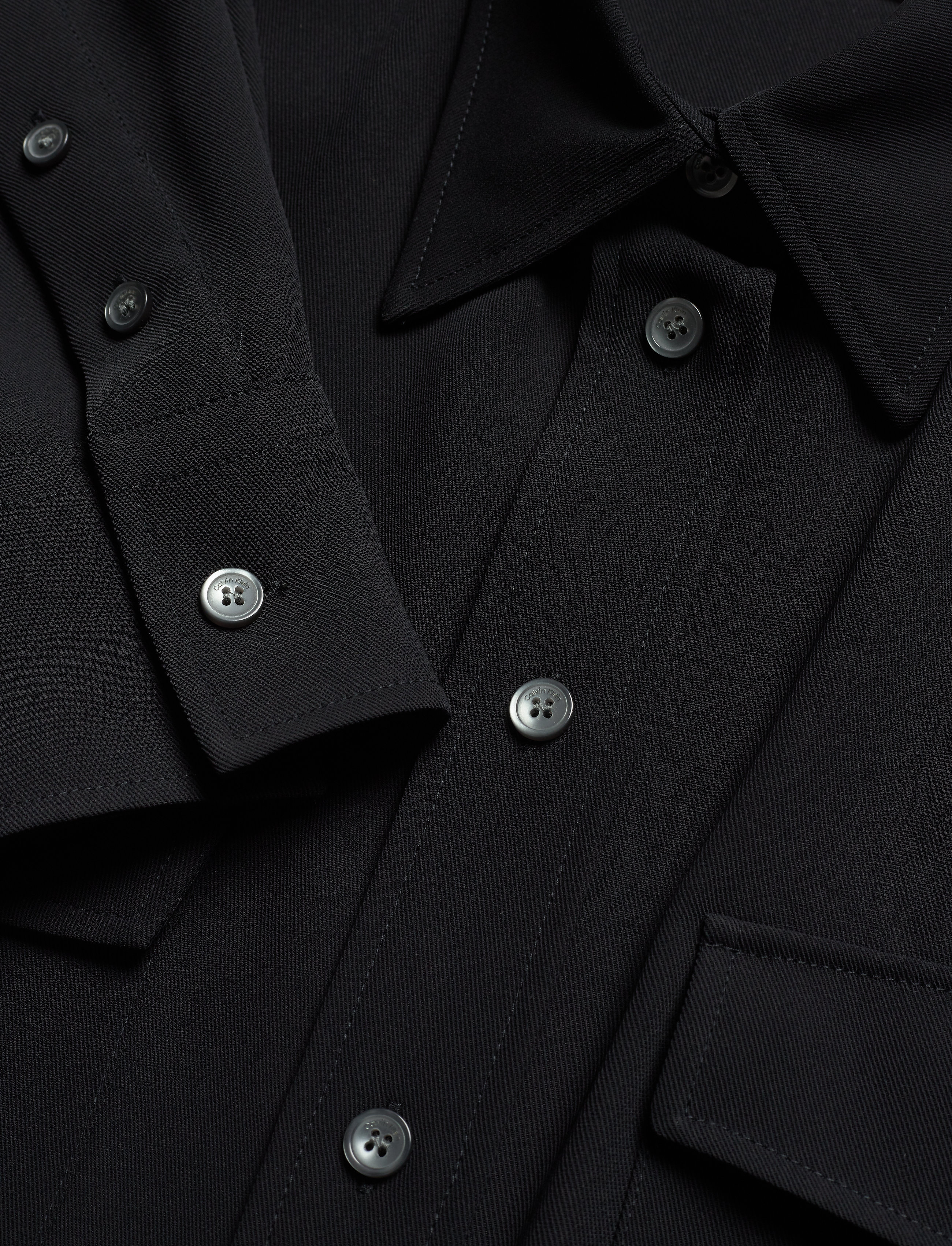 Calvin Klein - SMOOTH TWILL POLICE PKT SHIRT - calvin black - 2
