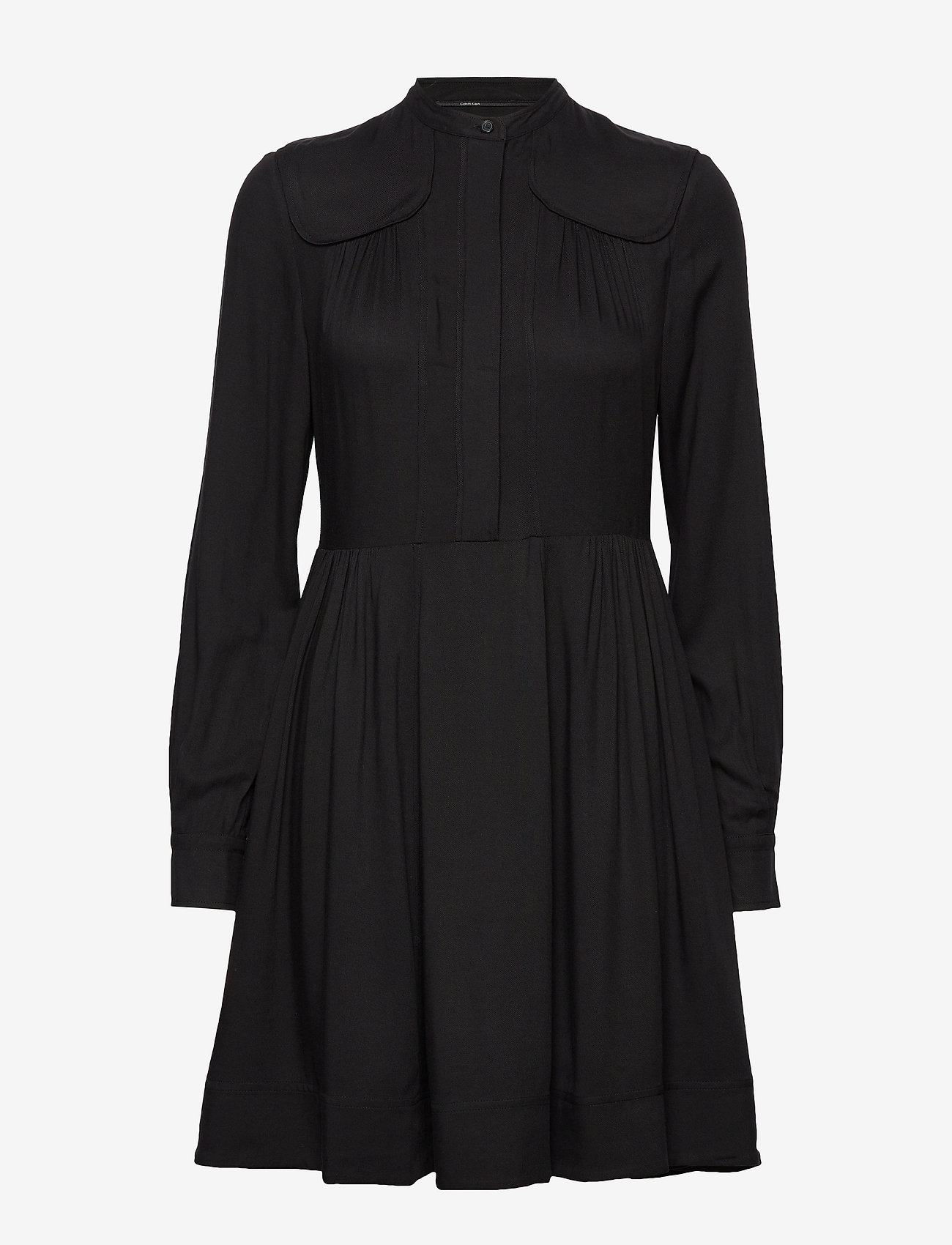 Calvin Klein - FRONT YOKE DETAIL DRESS - calvin black - 0