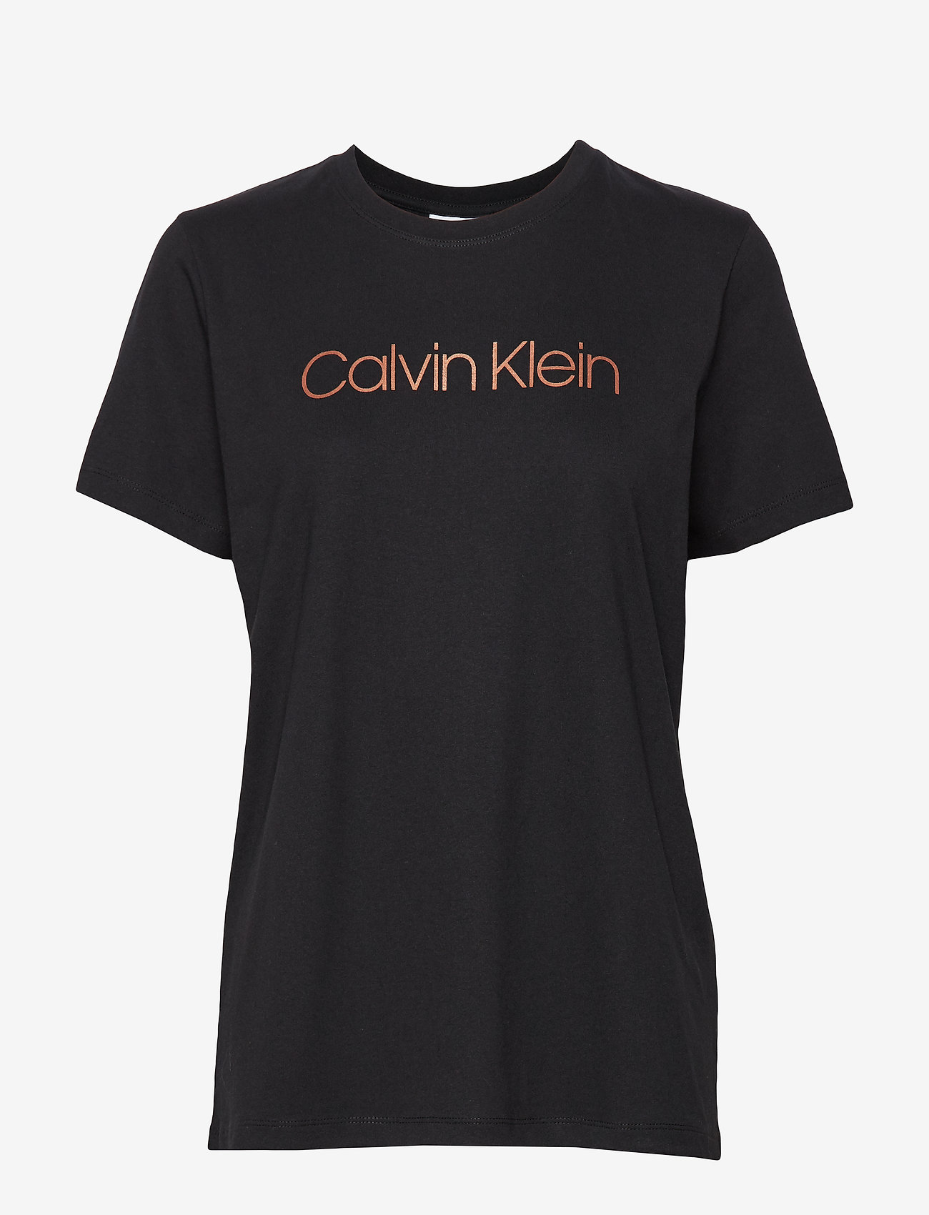 Calvin Klein - GLITTER FOIL LOGO TEE - calvin black - 0