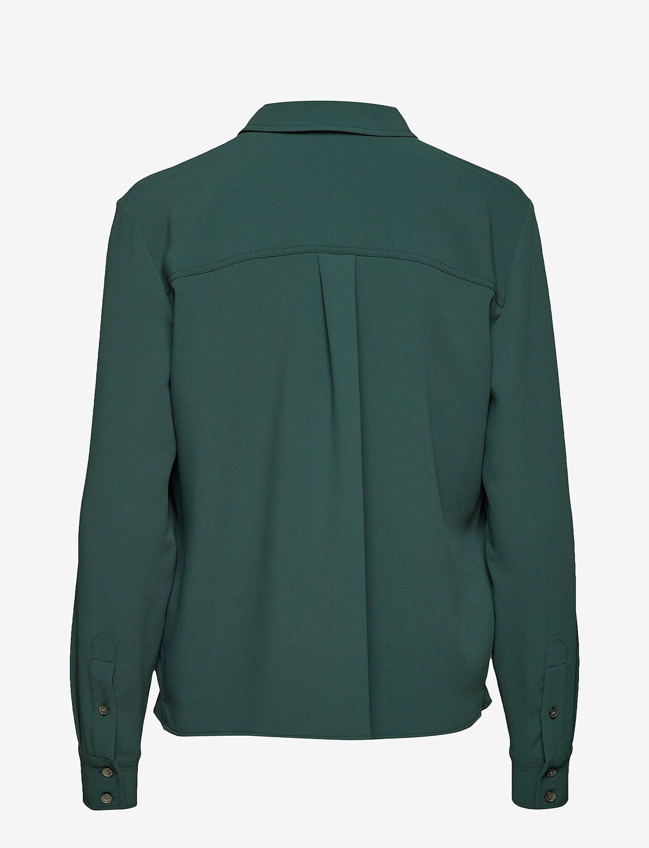Calvin Klein - TRAVEL CREPE LS ZIP DETAIL TOP - dark teal - 1