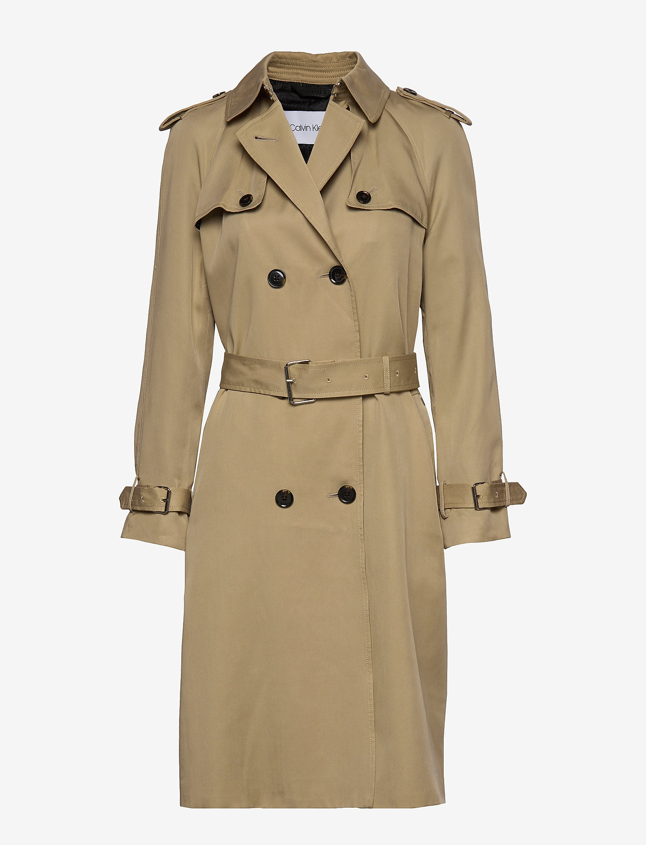 Calvin Klein - LIGHTWEIGHT TRENCH C - travertine - 0