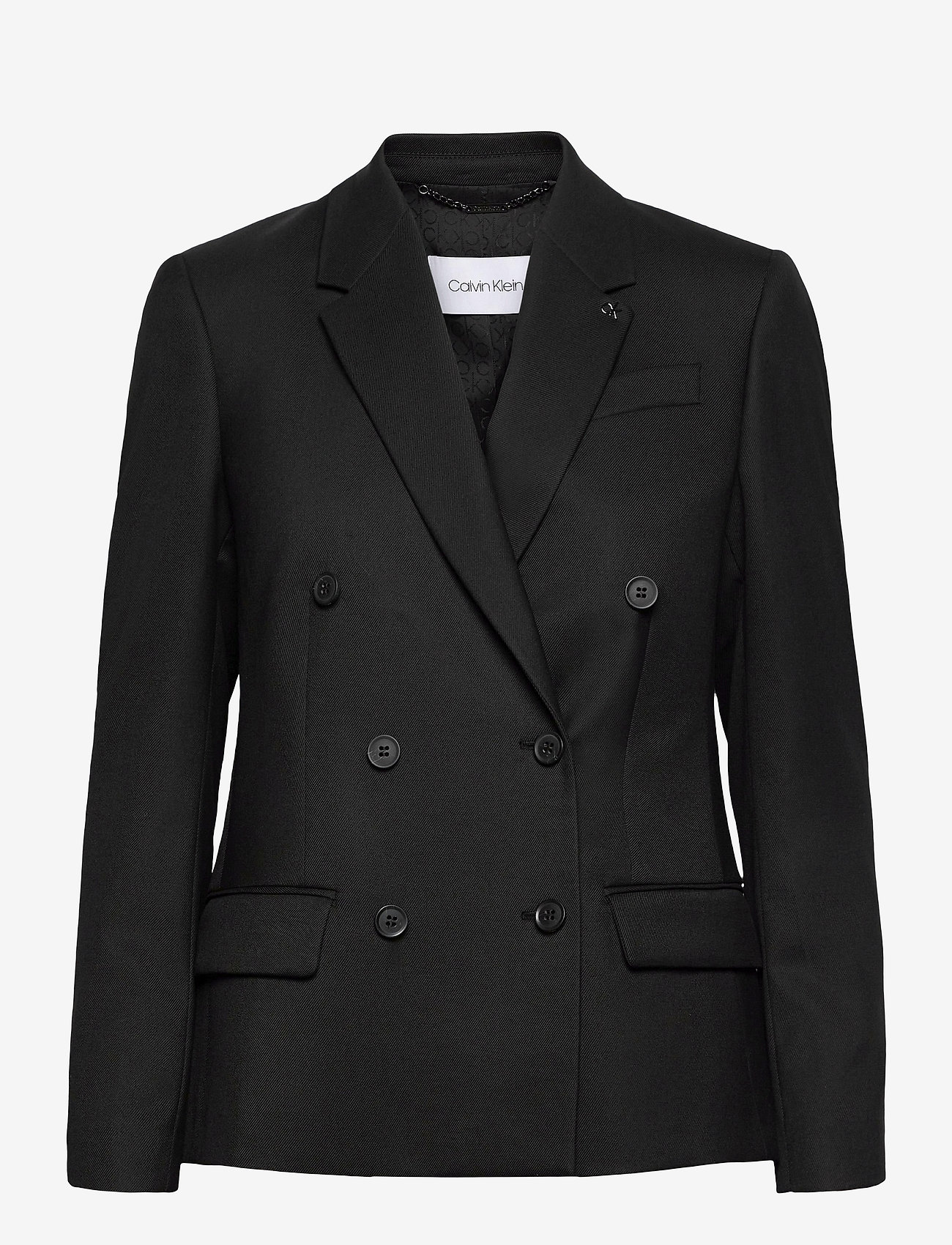 Calvin Klein - FINE TWILL DB BLAZER - ck black - 0