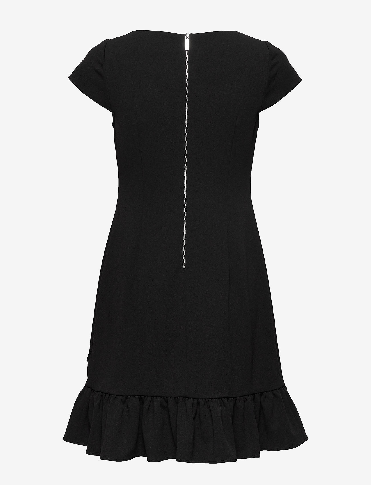 Calvin Klein - SS RUFFLE HEM DRESS - calvin black - 1