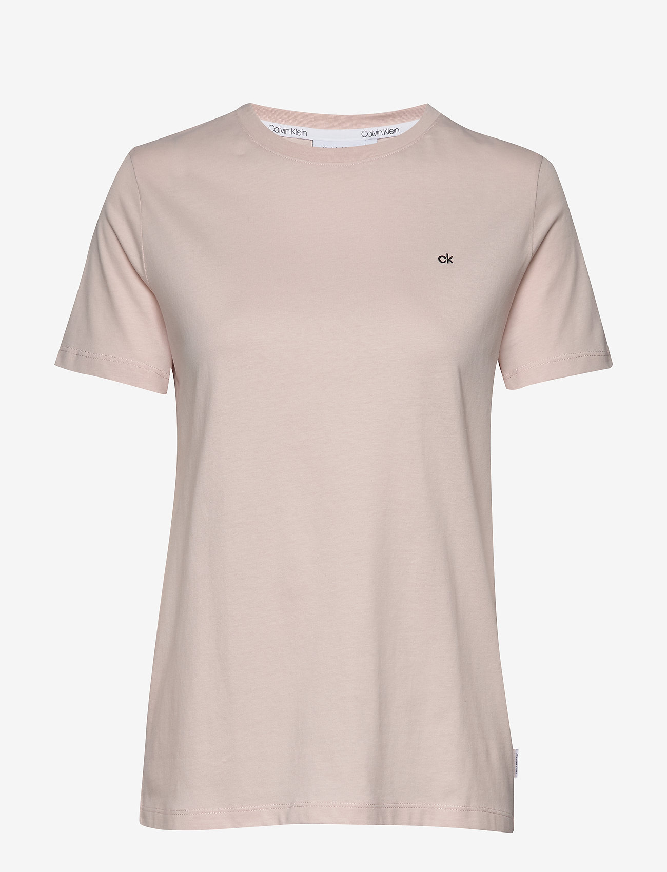 Calvin Klein - SMALL LOGO EMBROIDERED TEE C-NK - perfect peach 107-110 - 0
