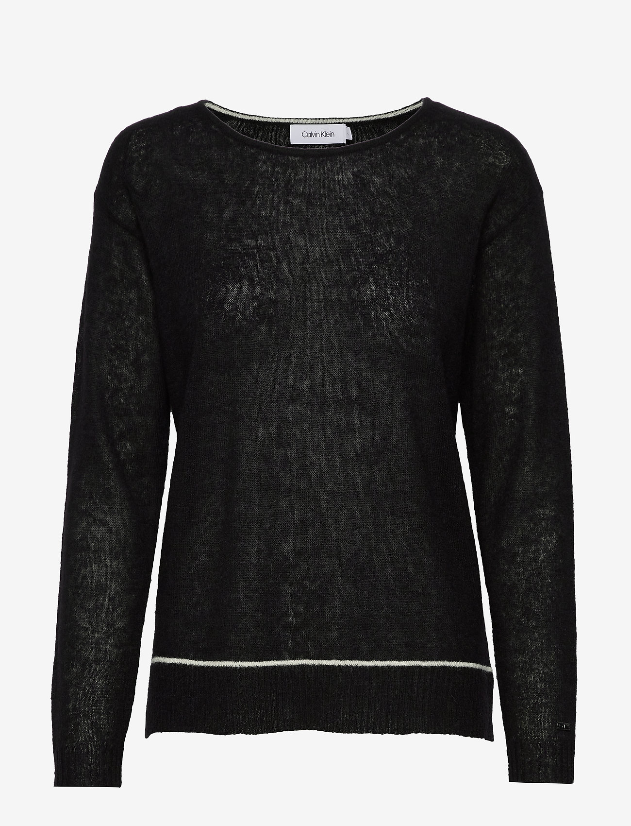 Calvin Klein - LS ALPACA BLEND SWEATER - ck black - 0
