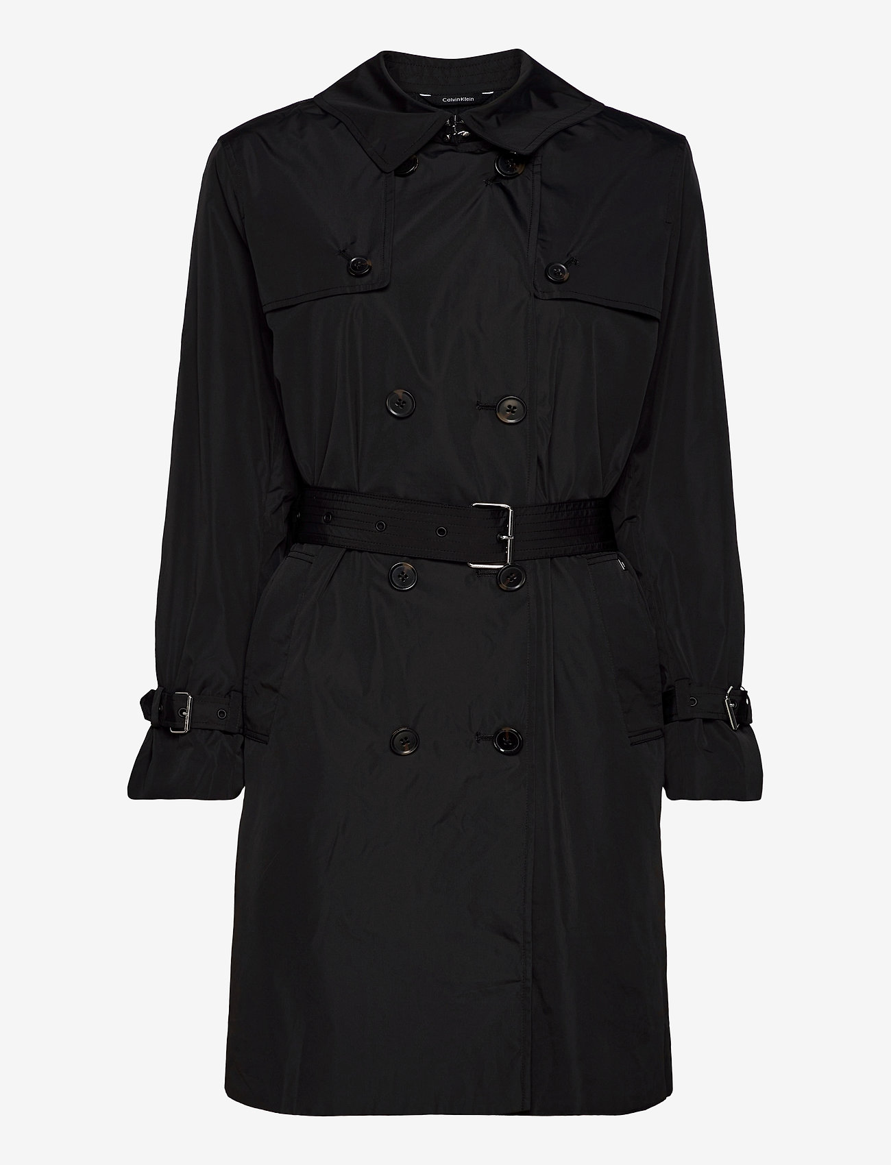 Calvin Klein - LIGHTWEIGHT NYLON TRENCH - ck black - 1