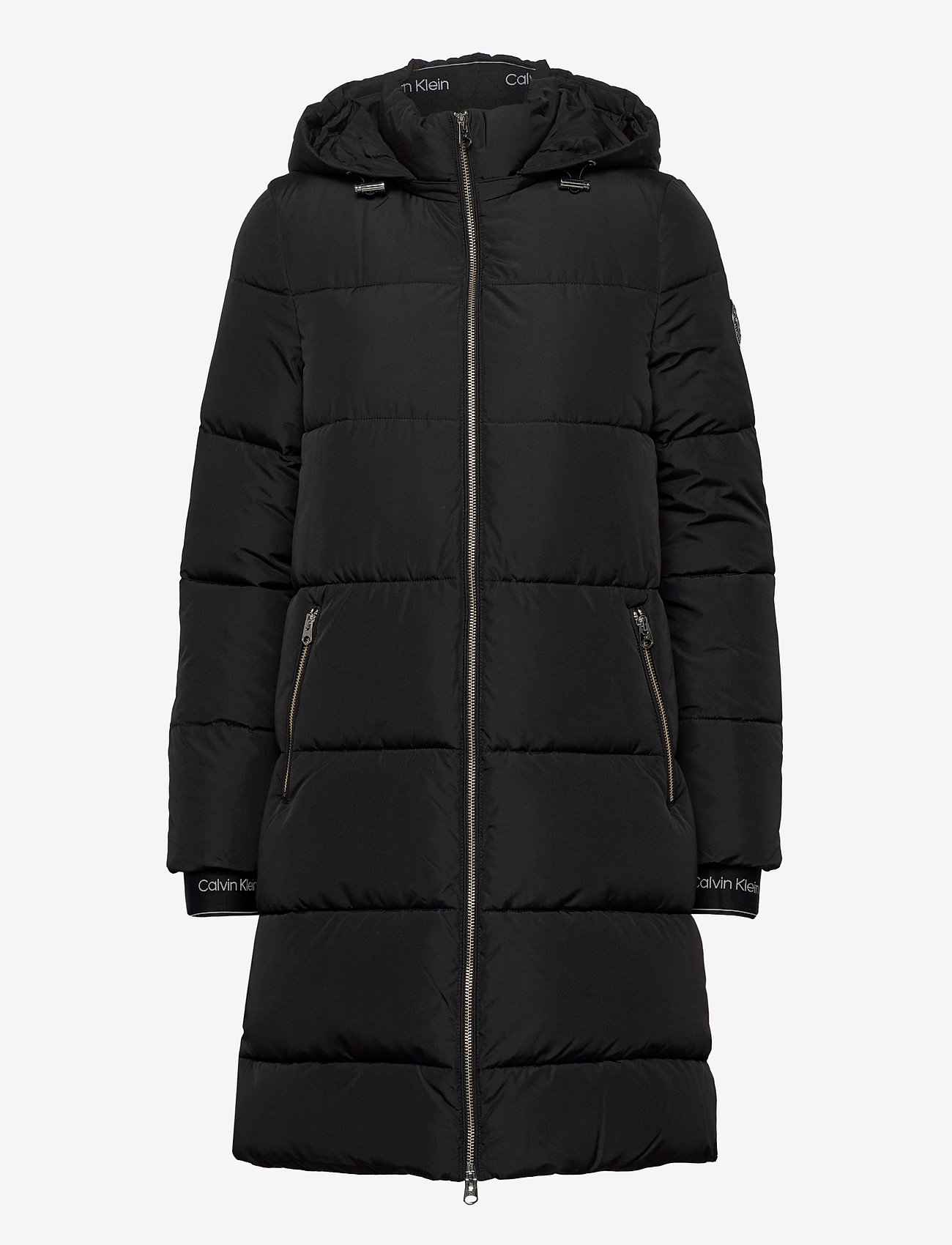 LOGO PUFFER COAT - CK BLACK