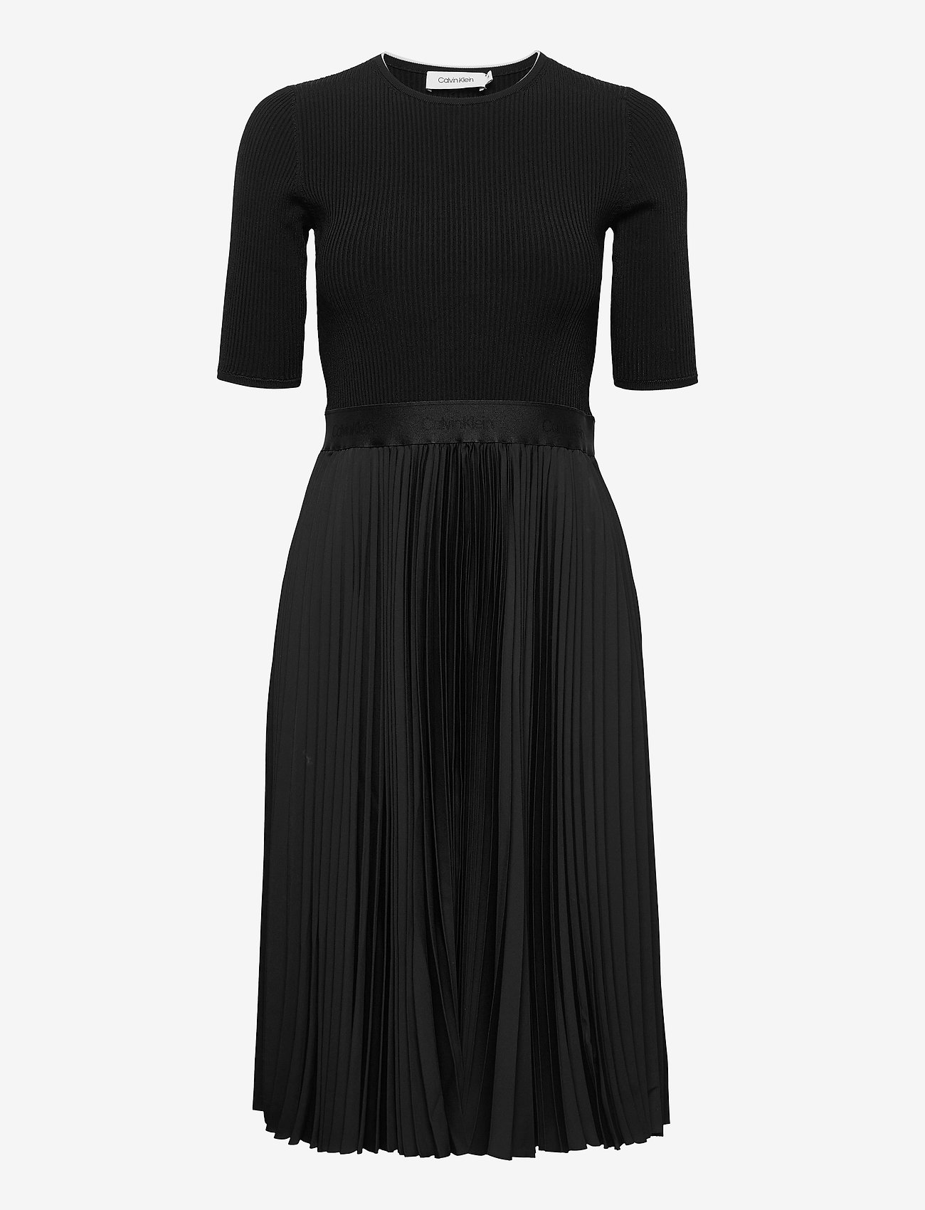 Calvin Klein - NS PLEATED SKIRT MIDI DRESS - ck black - 0