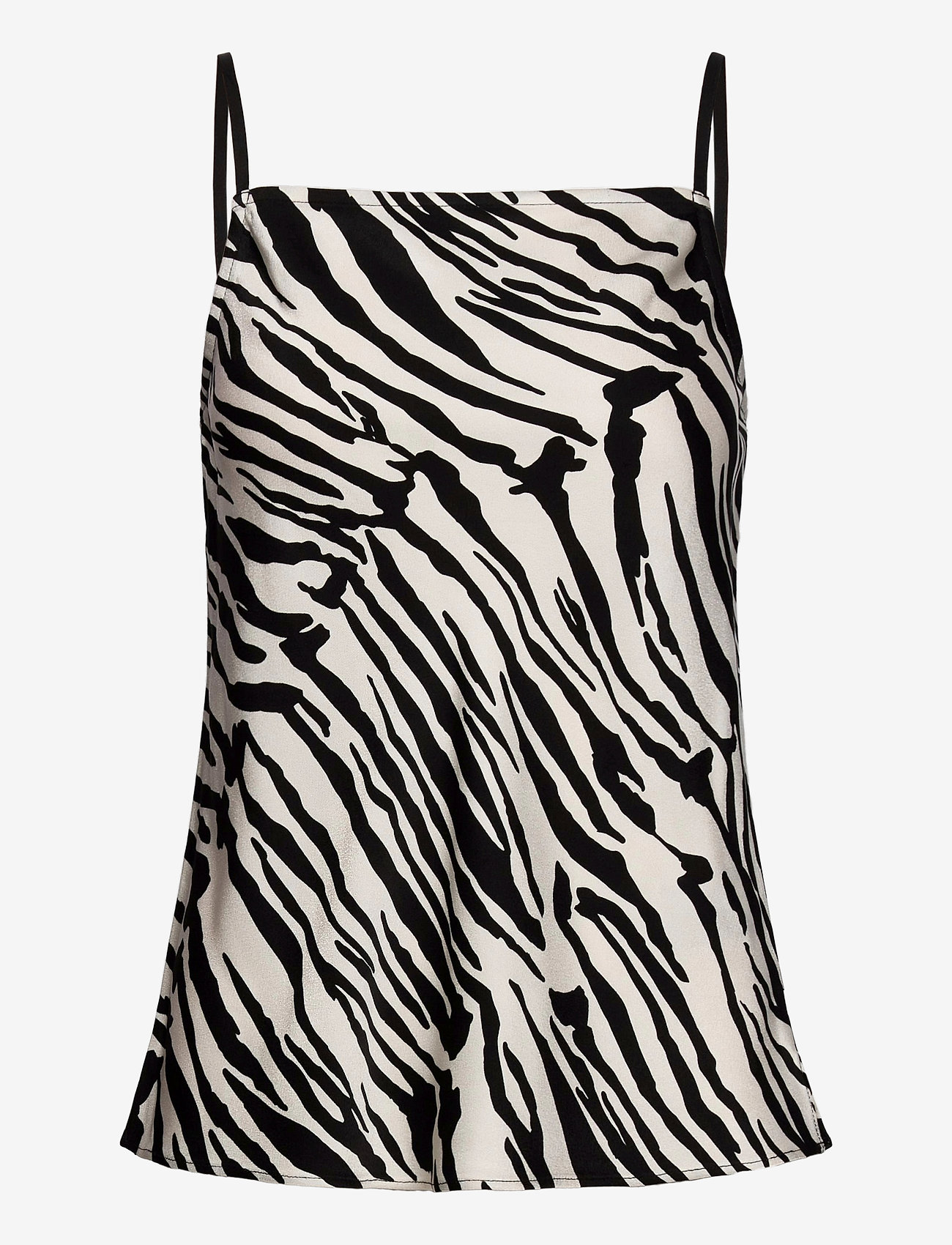 Calvin Klein - PRT ZEBRA CAMI TOP - zebra - black / white - 0