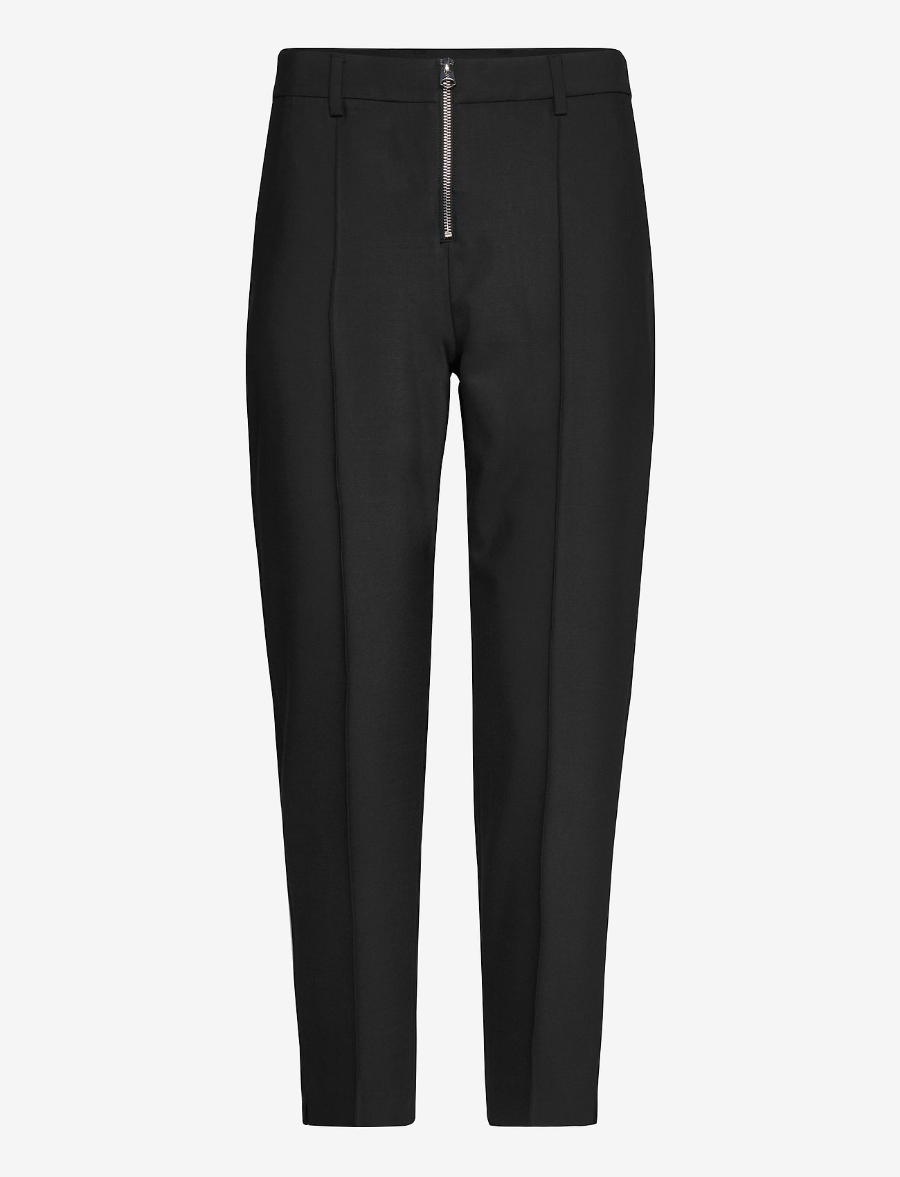 Calvin Klein - ZIP UP CIGARETTE PANT - ck black - 0