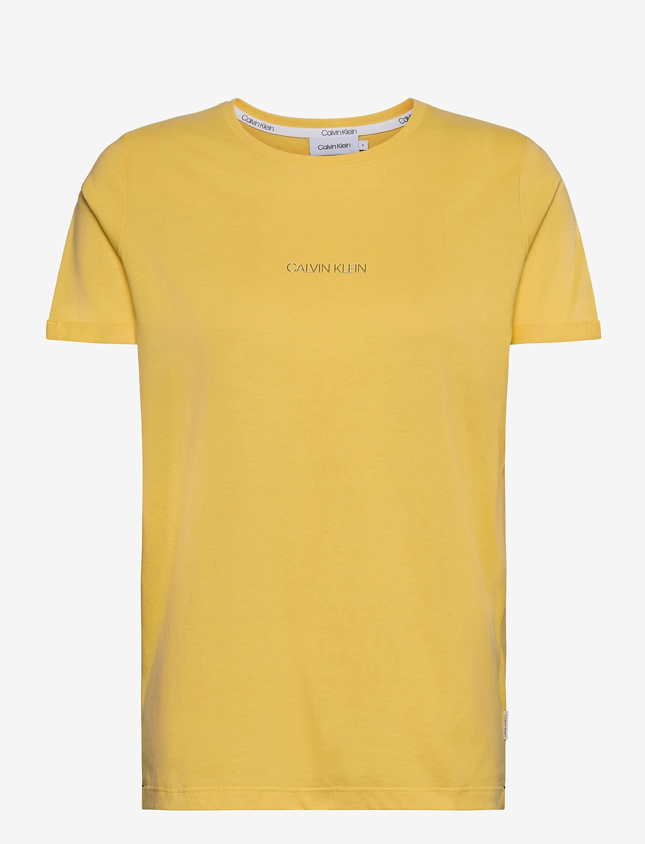 Calvin Klein - 3D METALLIC LOGO T-SHIRT - yellow dahlia - 0