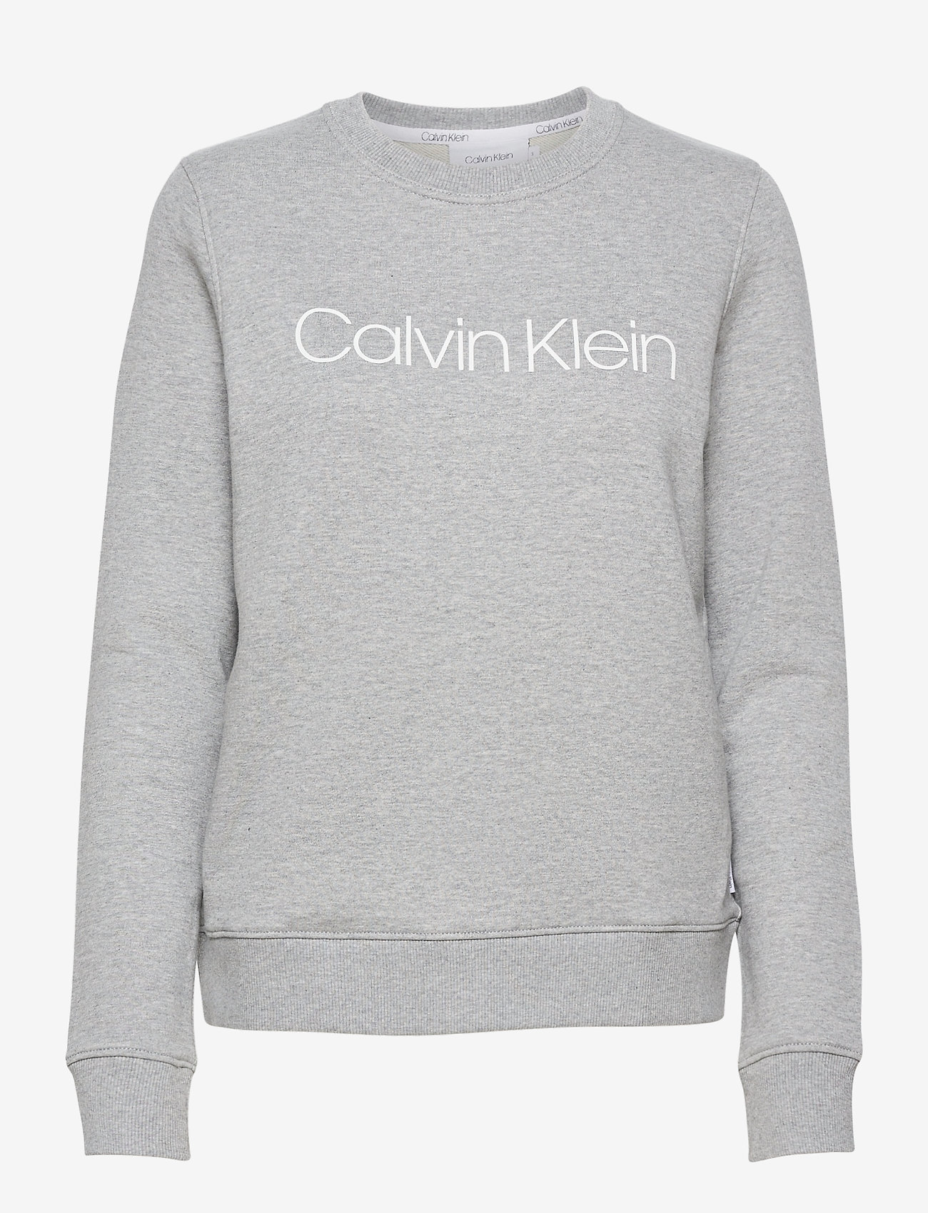 Calvin Klein - CORE LOGO LS SWEATSHIRT - light grey heather - 0