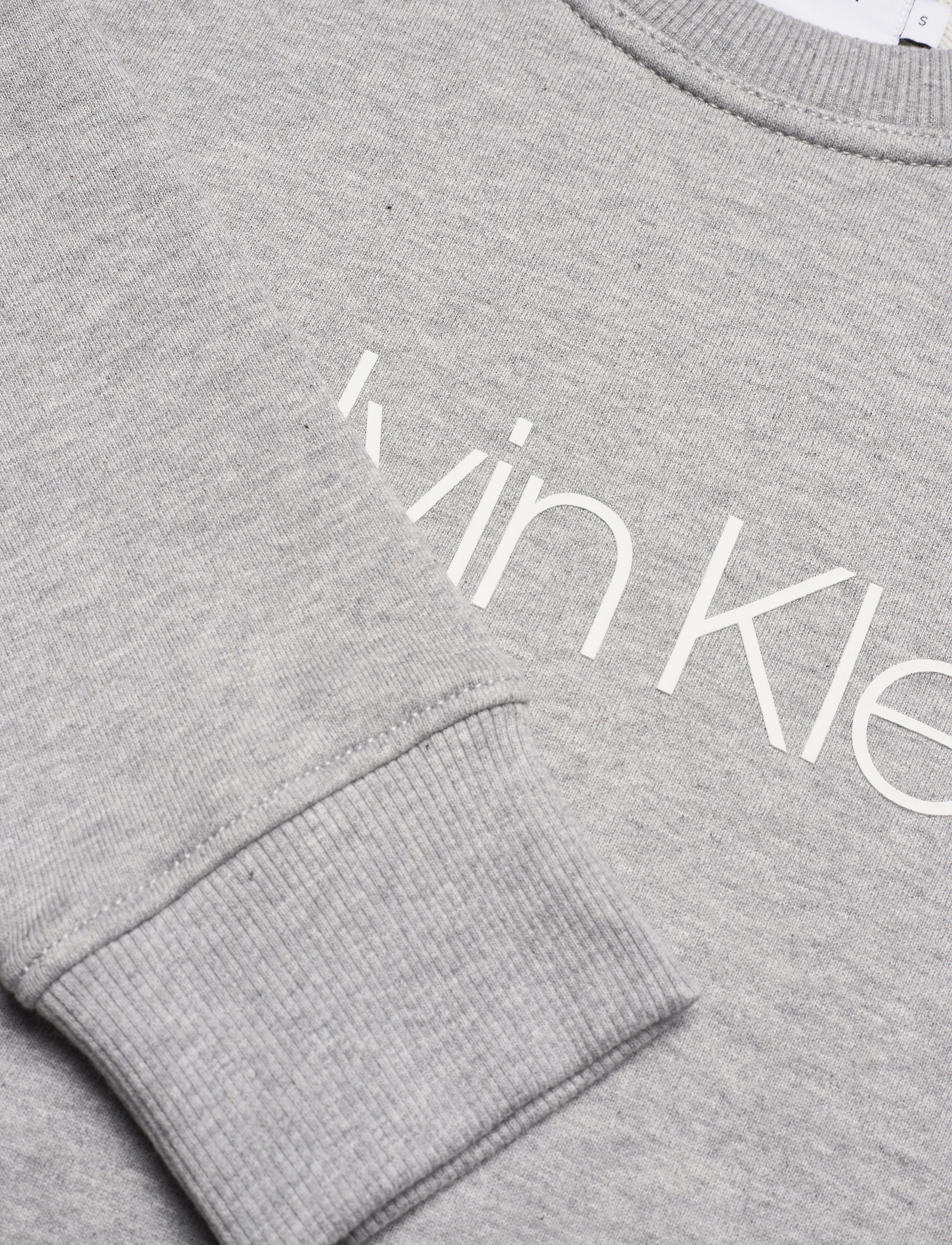Calvin Klein - CORE LOGO LS SWEATSHIRT - light grey heather - 2
