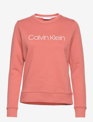 Calvin Klein - CORE LOGO LS SWEATSHIRT - collegepaidat & hupparit - muted pink - 0
