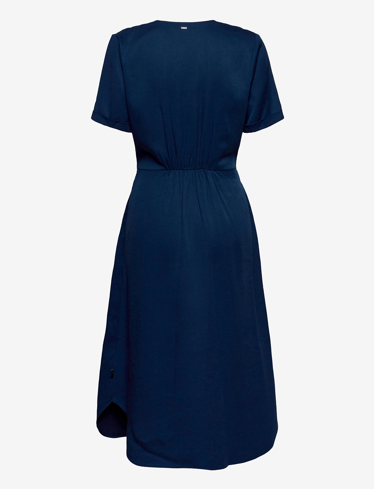 Calvin Klein - TENCEL SS  WRAP MIDI DRESS - blue jean - 1