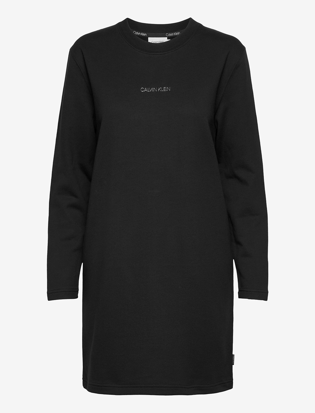Calvin Klein - LS 3D METALLIC LOGO DRESS - ck black - 0