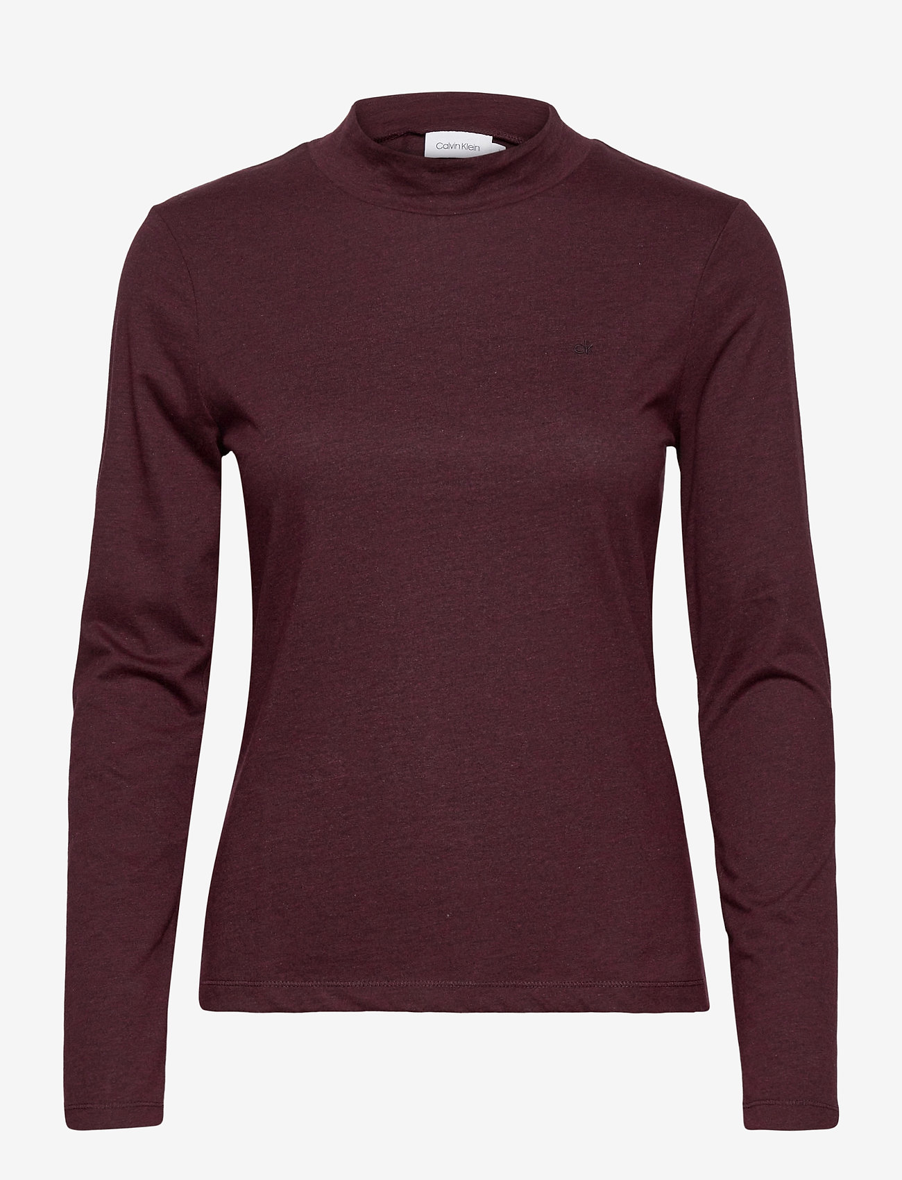 Calvin Klein - LIQUID TOUCH TURTLE NECK TOP - port royale melange - 0