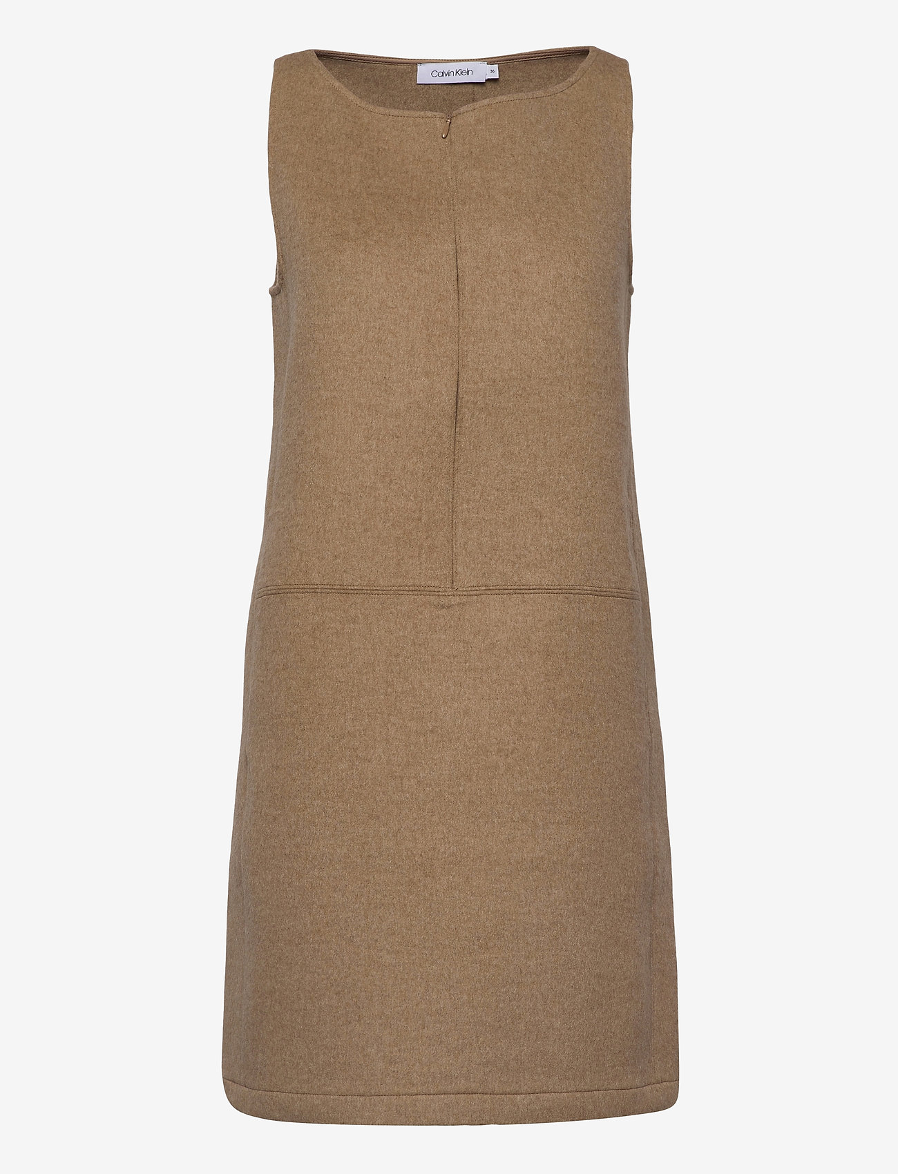 Calvin Klein - DOUBLE FACE DRESS - hazel melange - 0