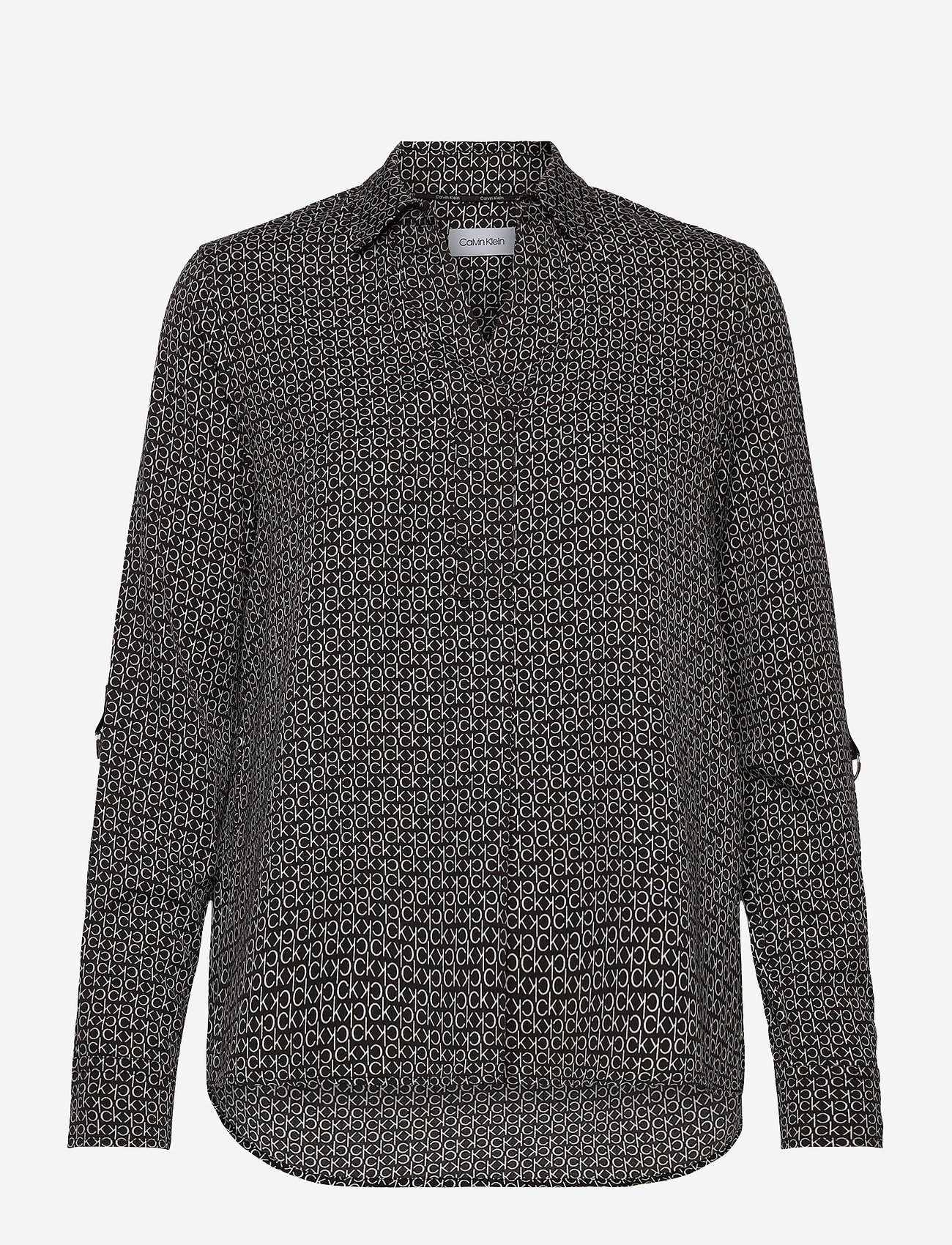 Calvin Klein - LIGHT CDC BLOUSE - monogram / black / white smoke - 0
