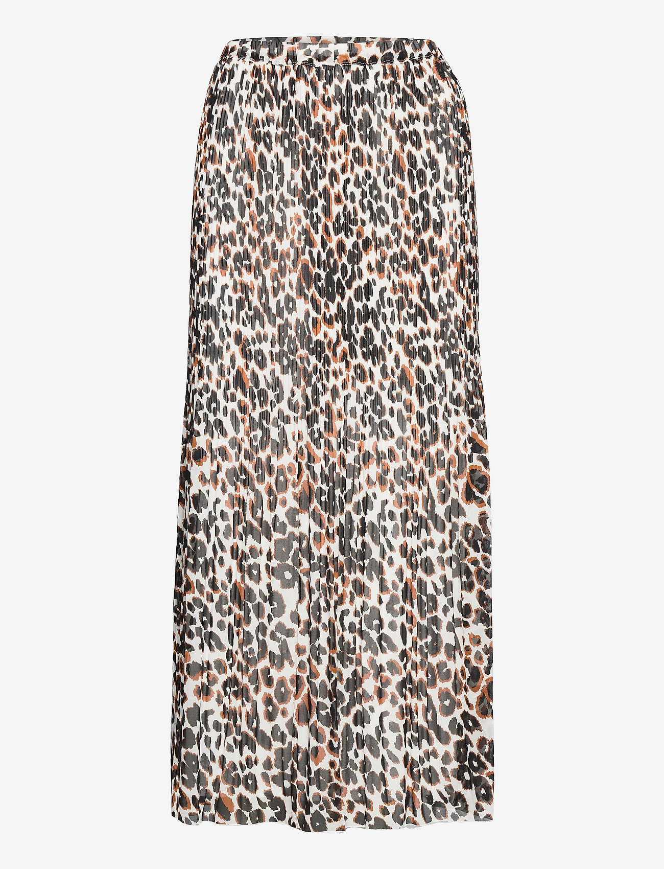 Calvin Klein - LONG MICRO PLEAT SKIRT - white black leopard  print - 0