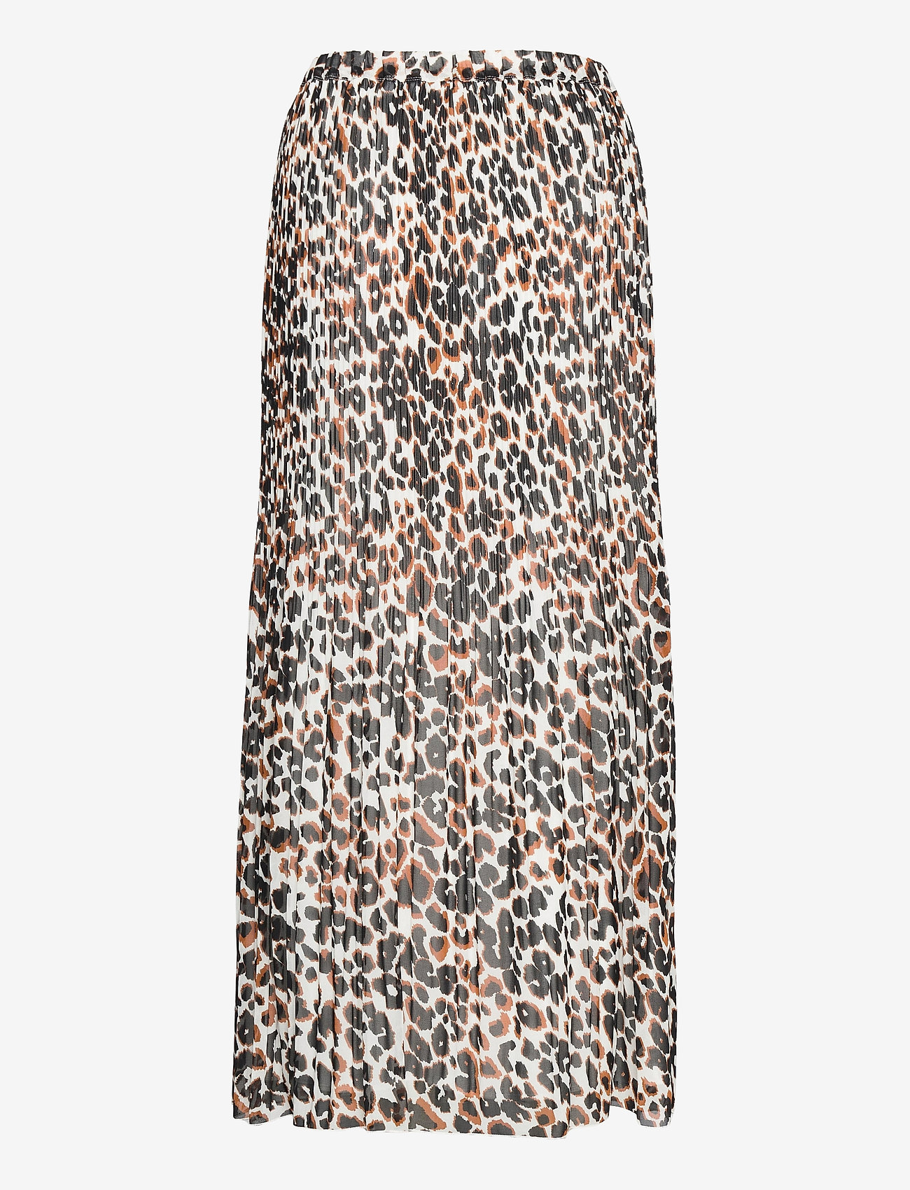 Calvin Klein - LONG MICRO PLEAT SKIRT - white black leopard  print - 1