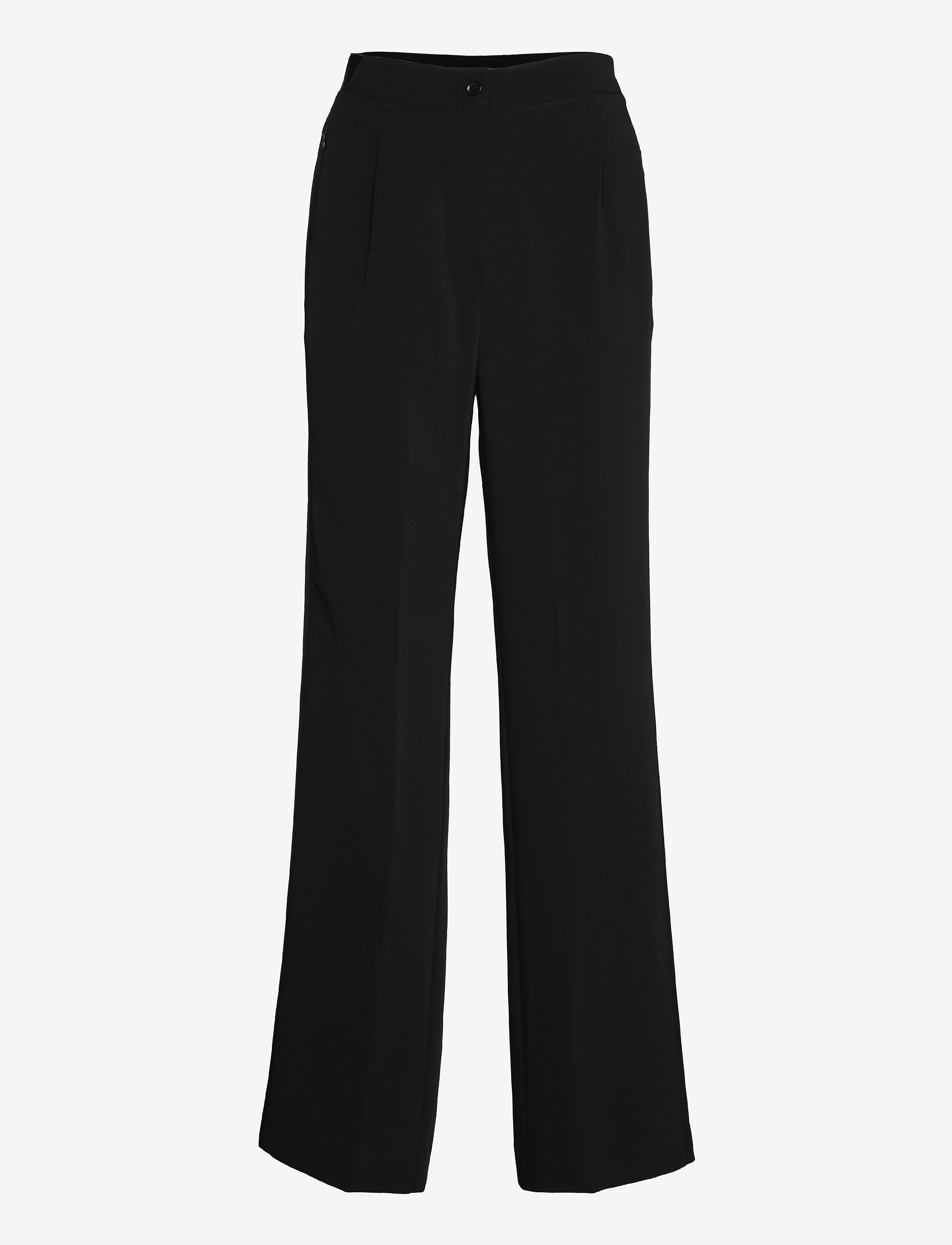 Calvin Klein - TRAVEL CREPE WIDE LEG PANT - ck black - 0