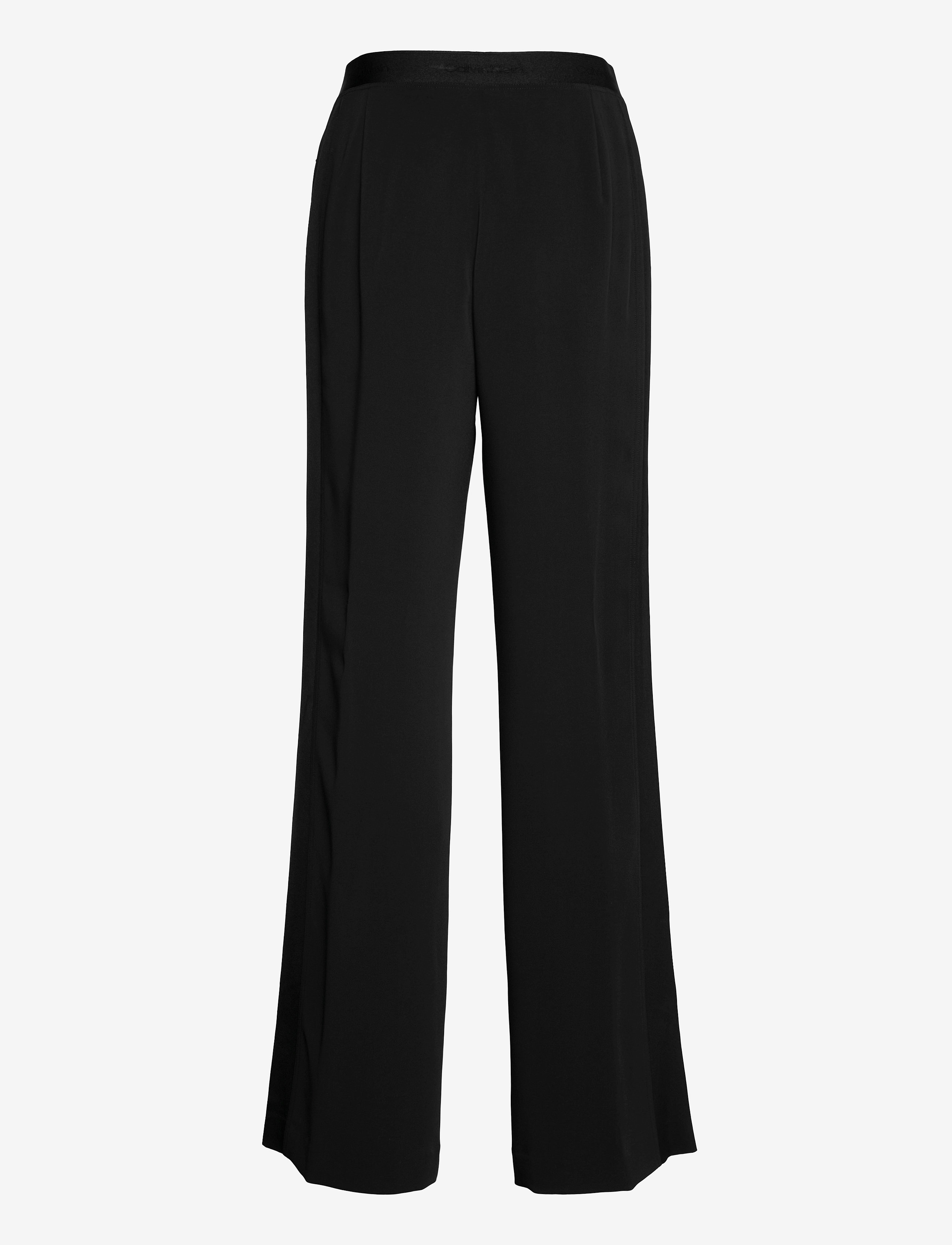 Calvin Klein - TRAVEL CREPE WIDE LEG PANT - ck black - 1