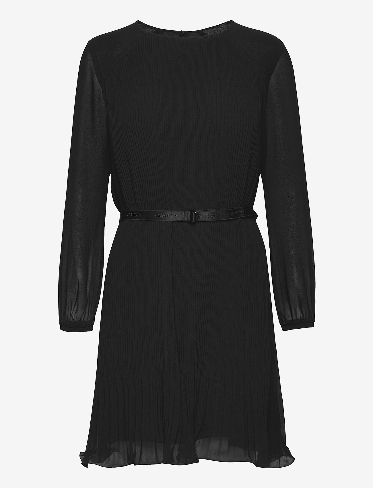 Calvin Klein - LS PLISSE DRESS - ck black - 0