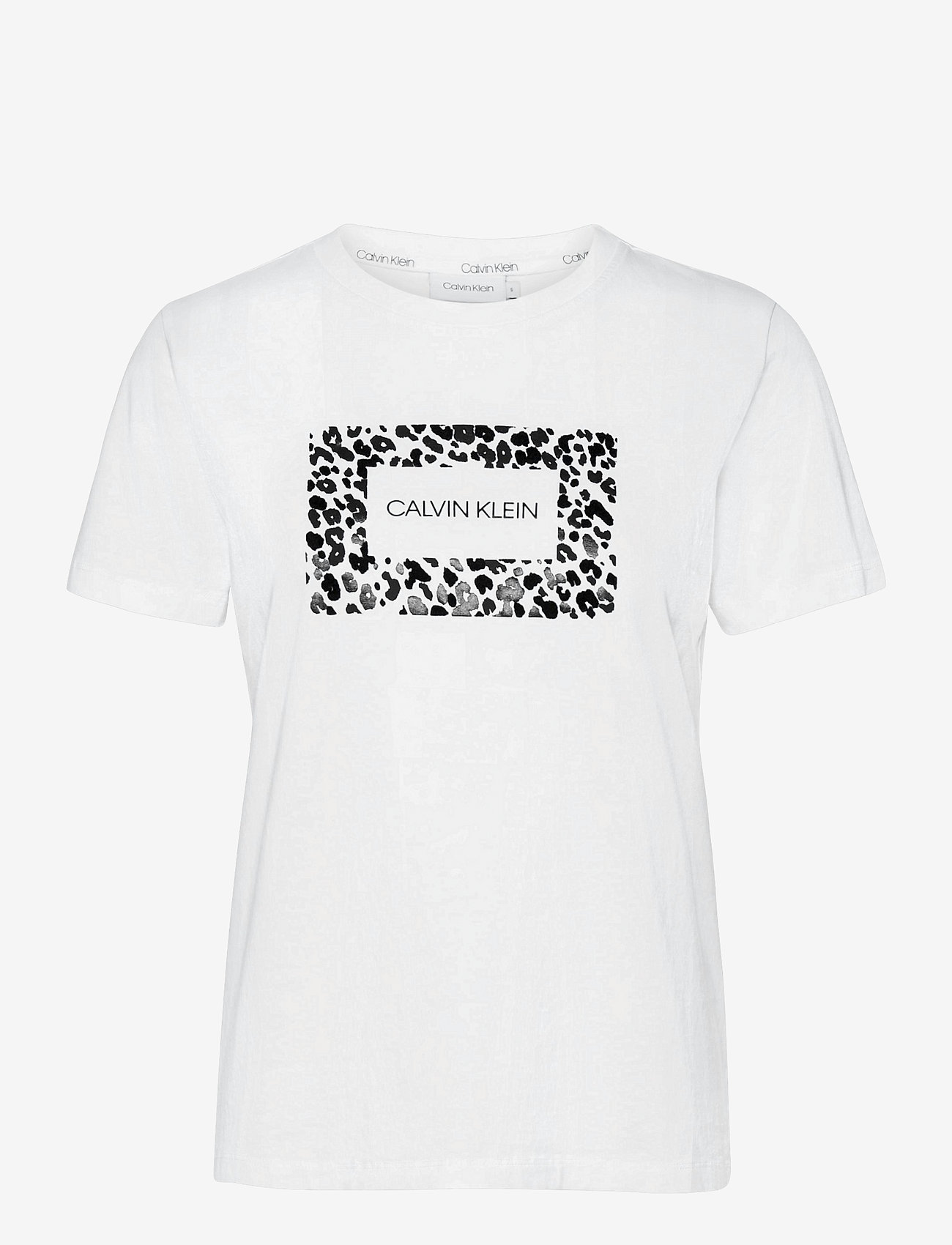 REGULAR FIT SS LEO BOX CK TEE - BRIGHT WHITE