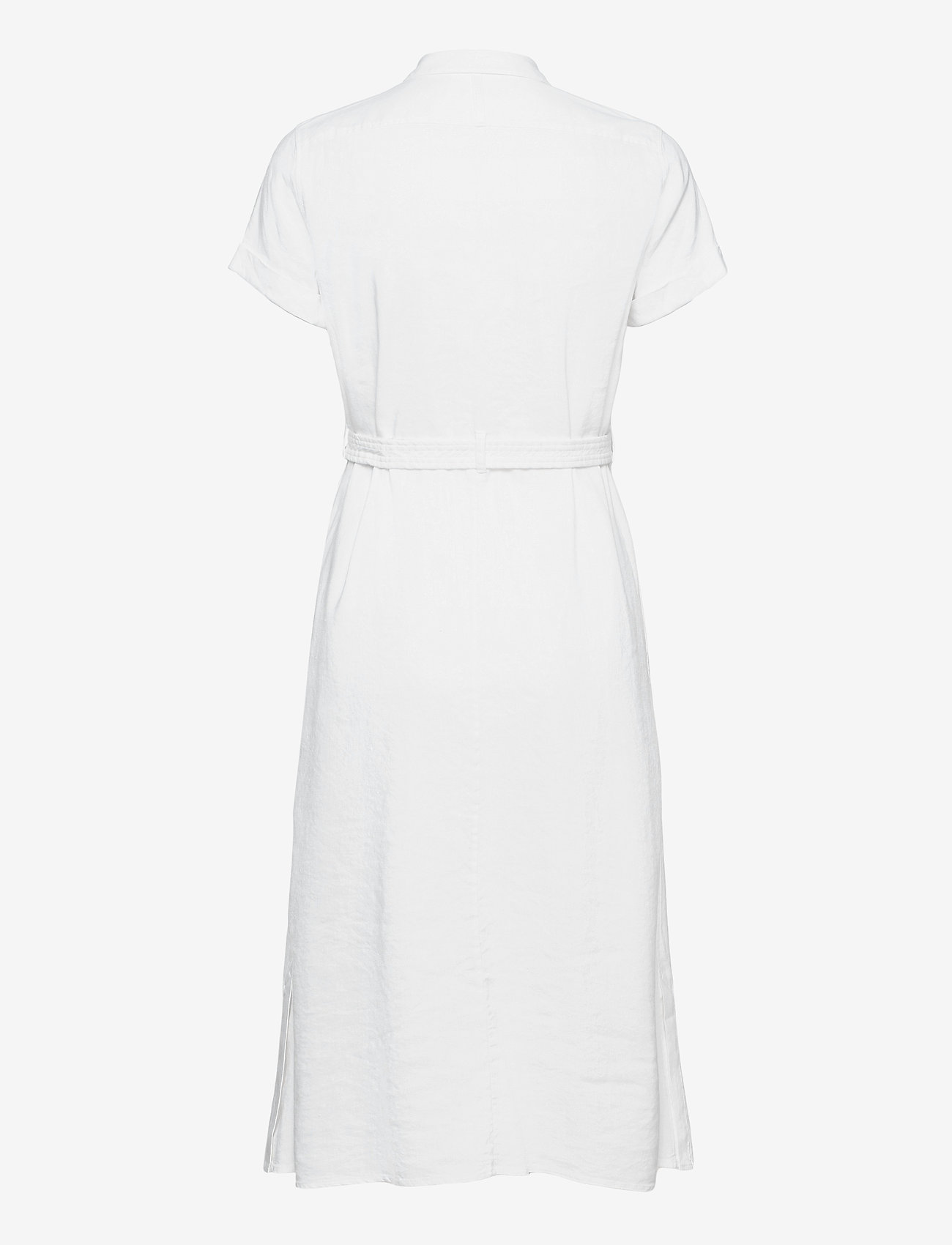Calvin Klein - SS LINEN MIDI SHIRT DRESS - bright white - 1