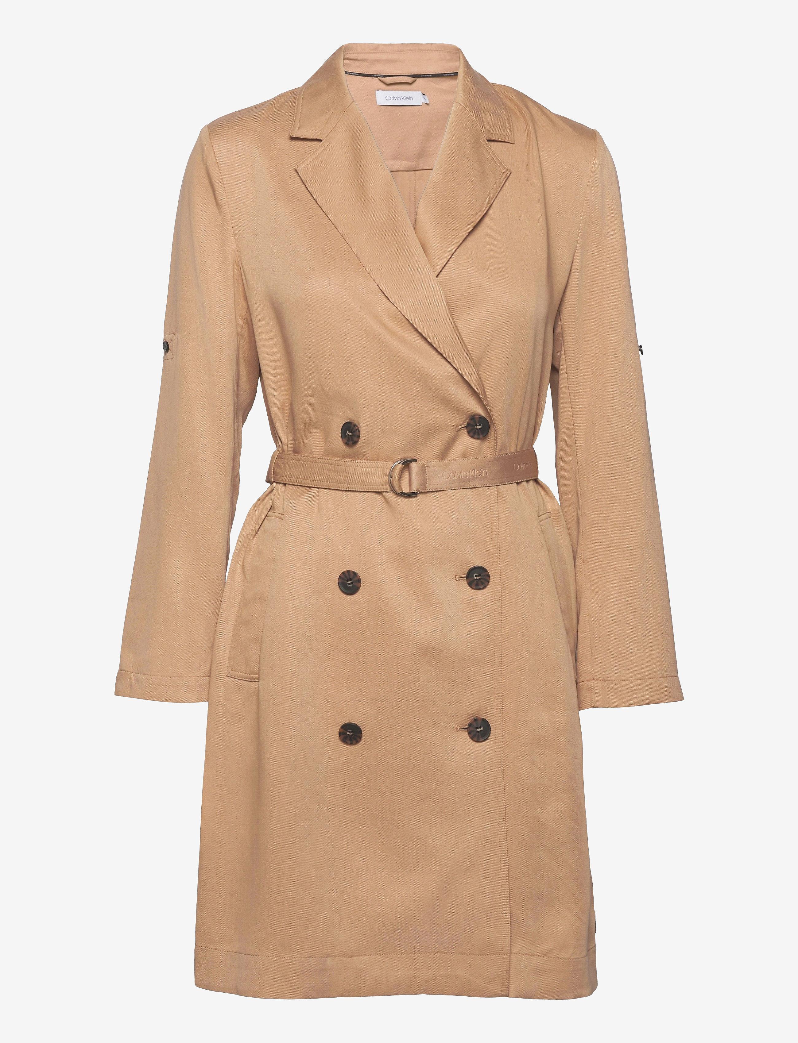 Calvin Klein - TENCEL TRENCH DRESS - travertine - 0