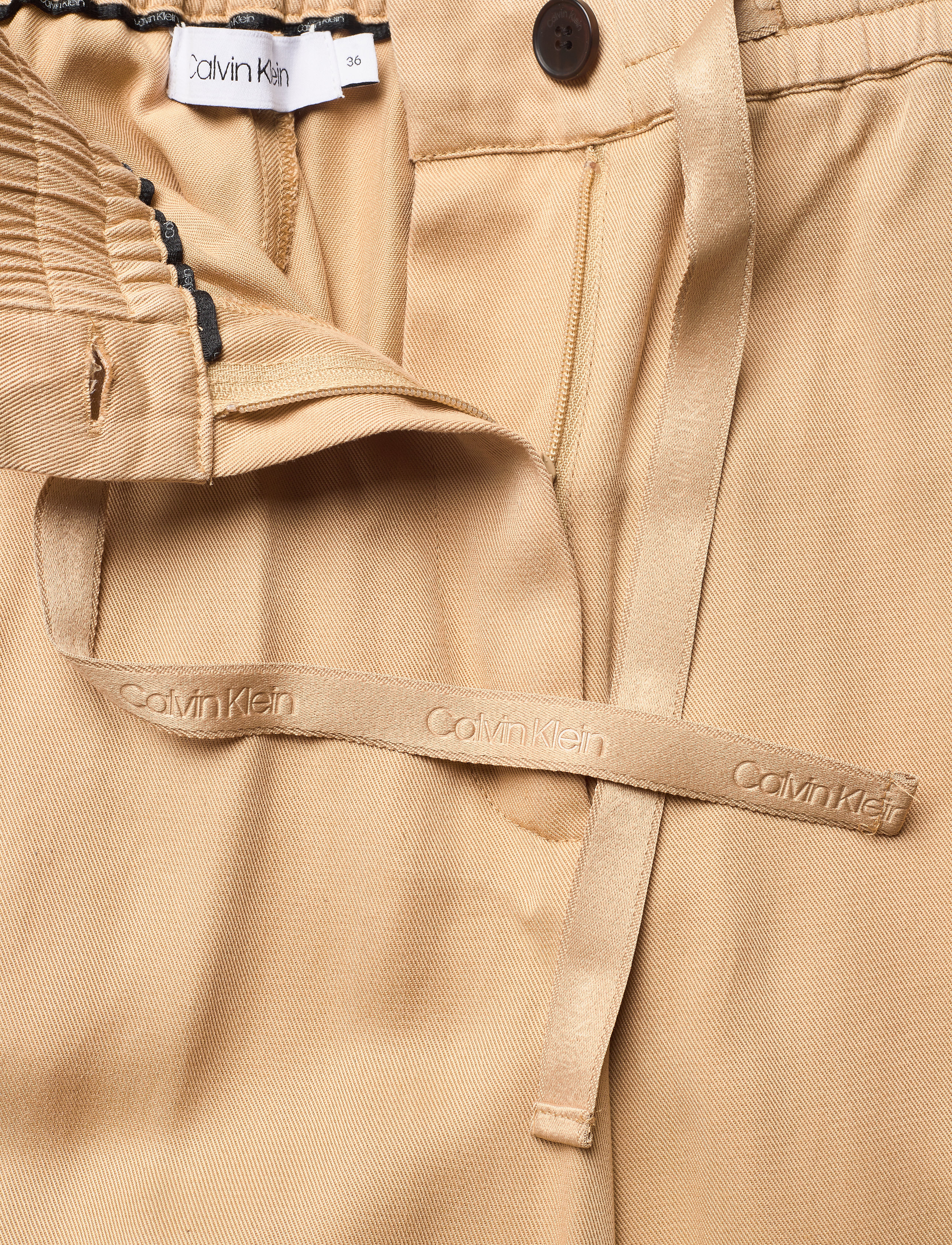 Calvin Klein - TENCEL ANKLE DETAIL CARGO PANT - travertine - 3