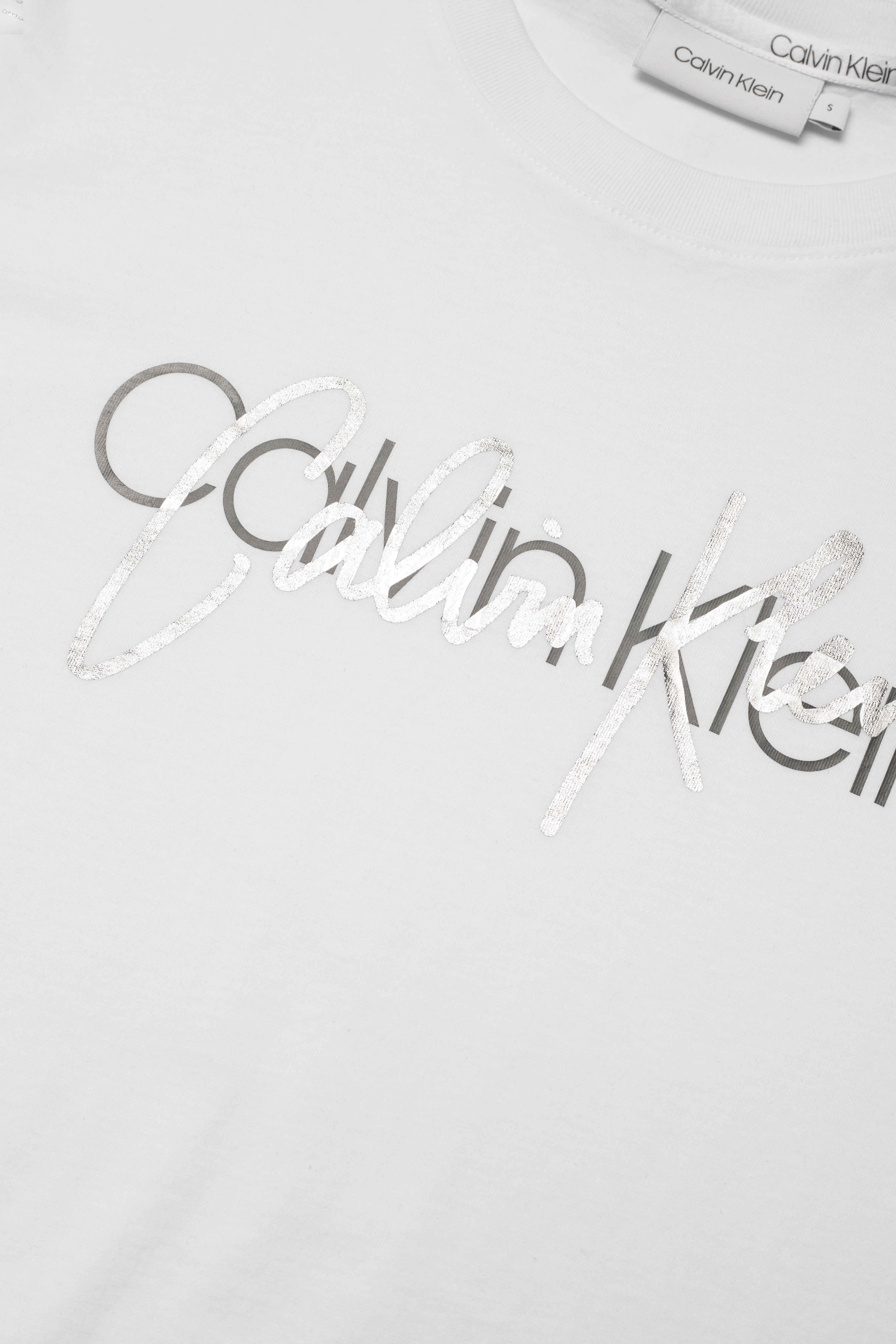 Calvin Klein - SHINE SCRIBBLE LOGO BOXY T-SHIRT - bright white - 2