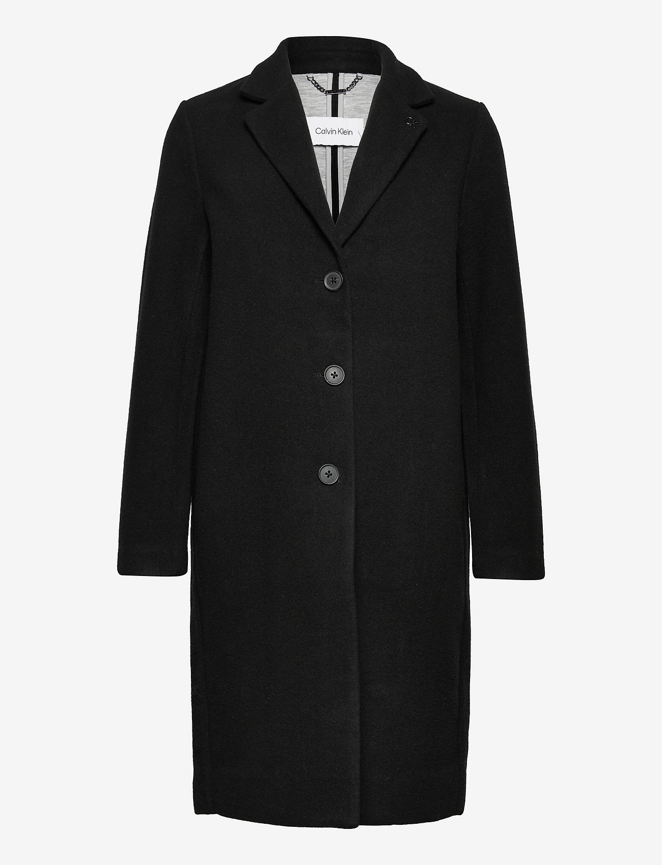 Calvin Klein - BONDED CROMBIE COAT - ck black - 0