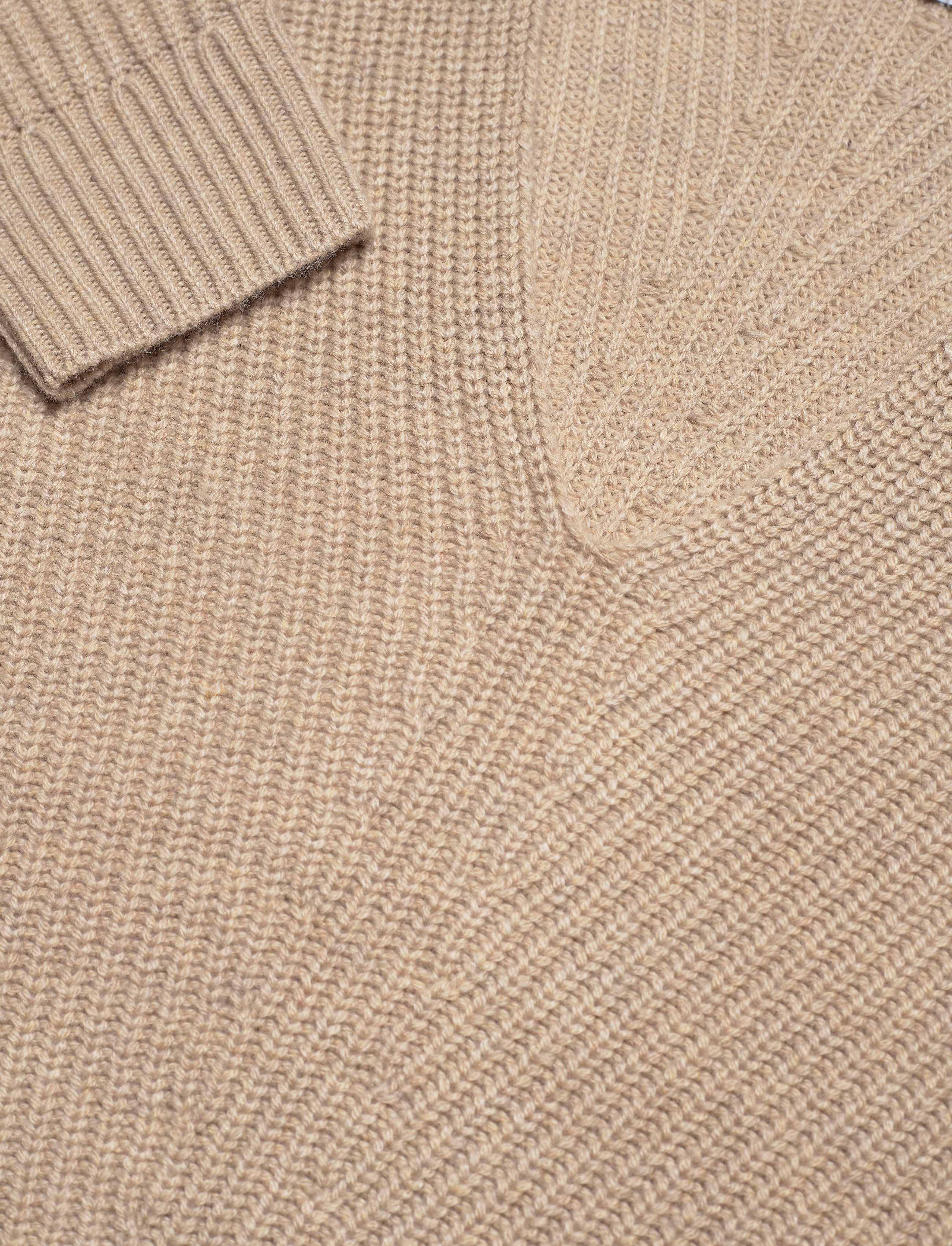 Calvin Klein - WOOL BLEND V-NECK SWEATER - moccasin heather - 2