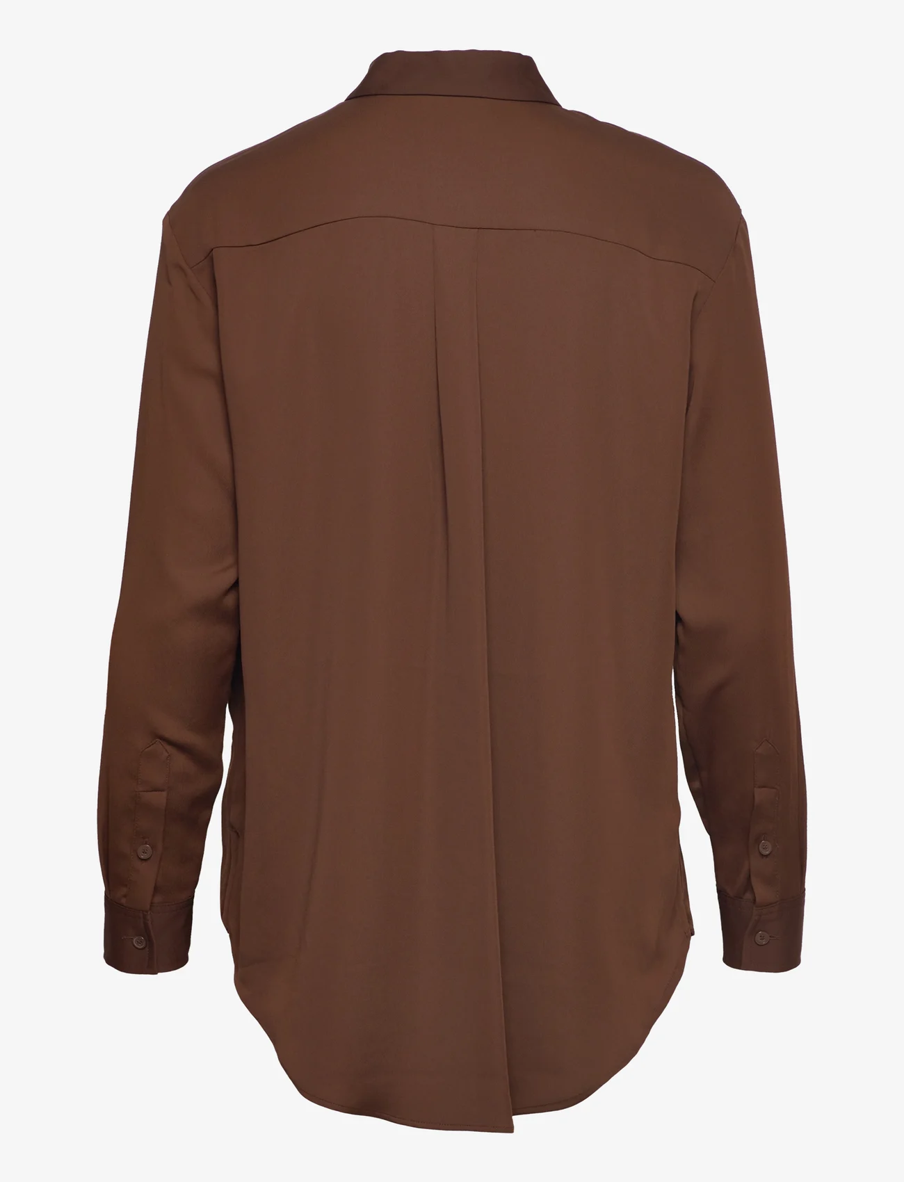 Calvin Klein - RECYCLED CDC RELAXED SHIRT - langærmede skjorter - dark chestnut - 1