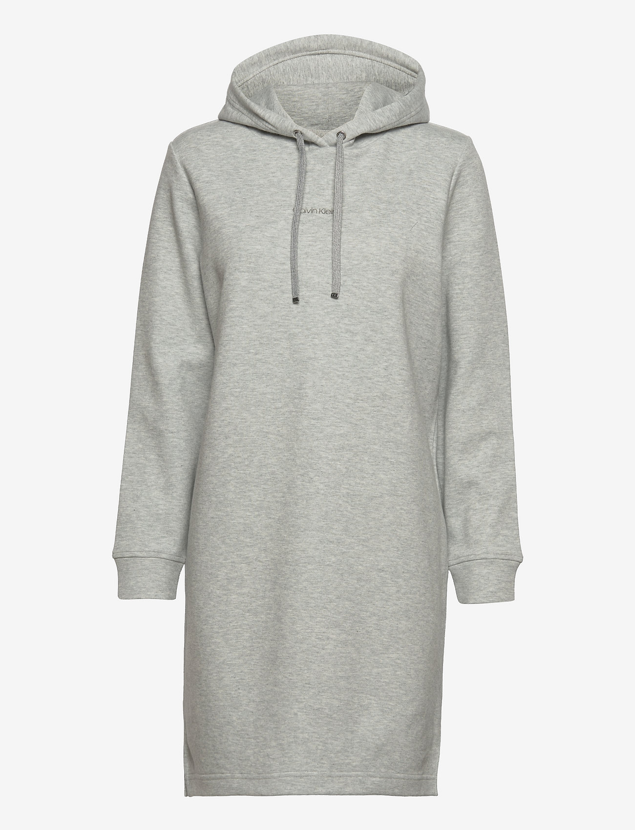 Calvin Klein - MINI CALVIN KLEIN HOODIE DRESS - light grey heather / gunmetal - 0