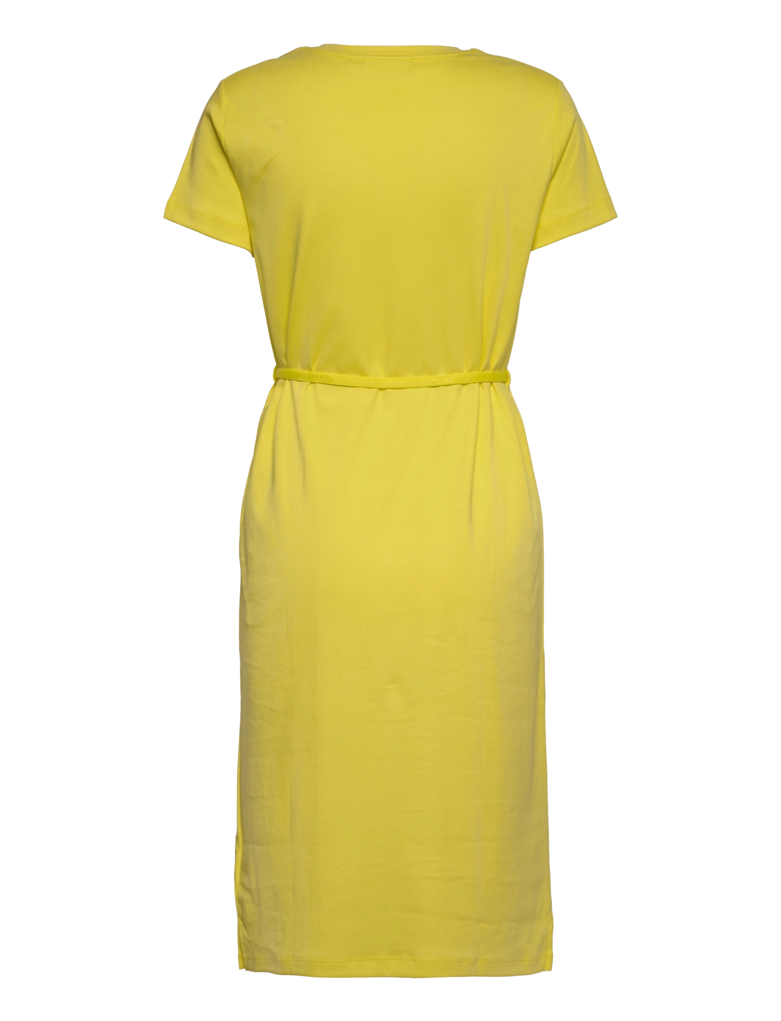 Calvin Klein - MICRO LOGO T-SHIRT DRESS - magnetic yellow - 1