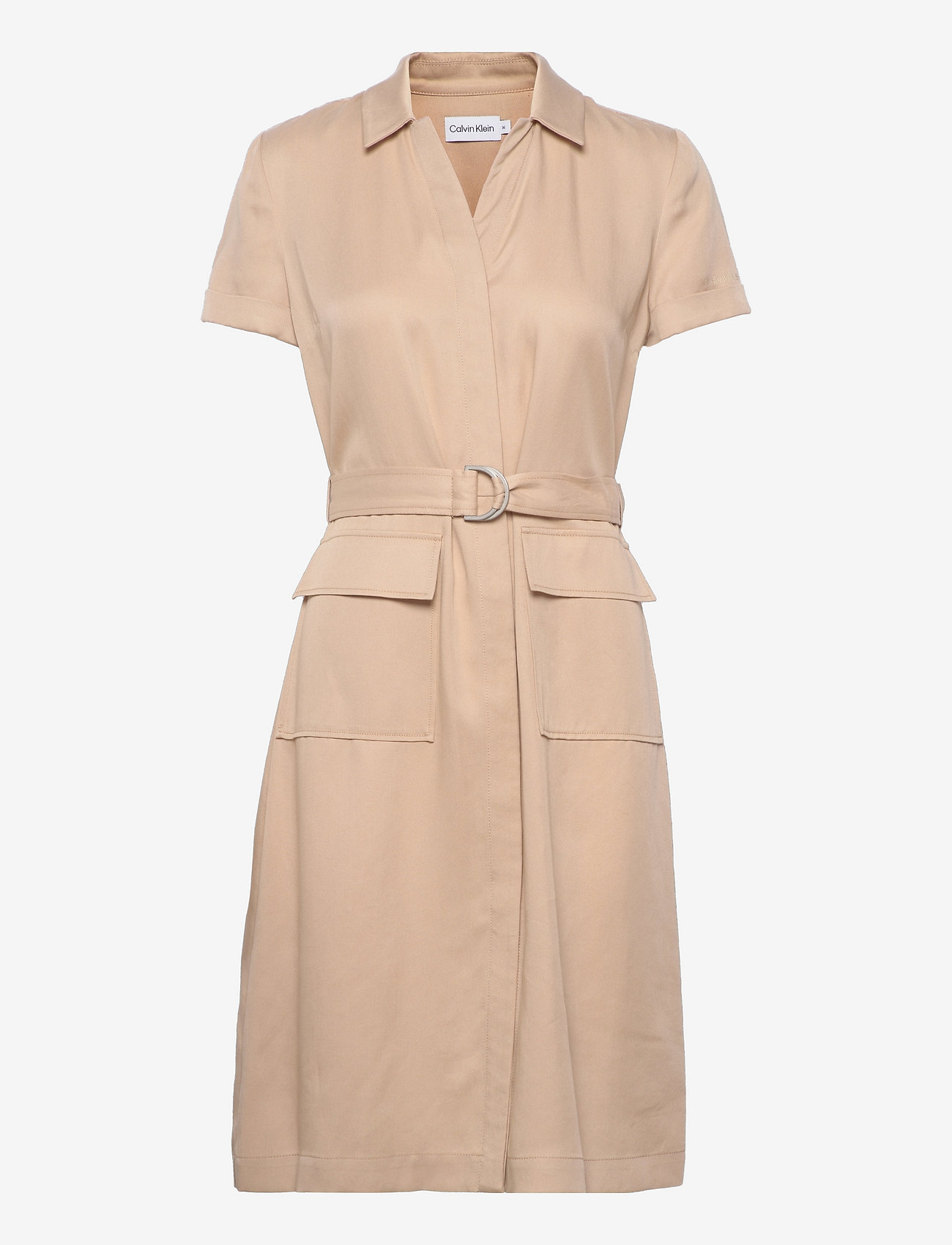 Calvin Klein - UTILITY TENCEL SHIRT DRESS - moccasin - 0