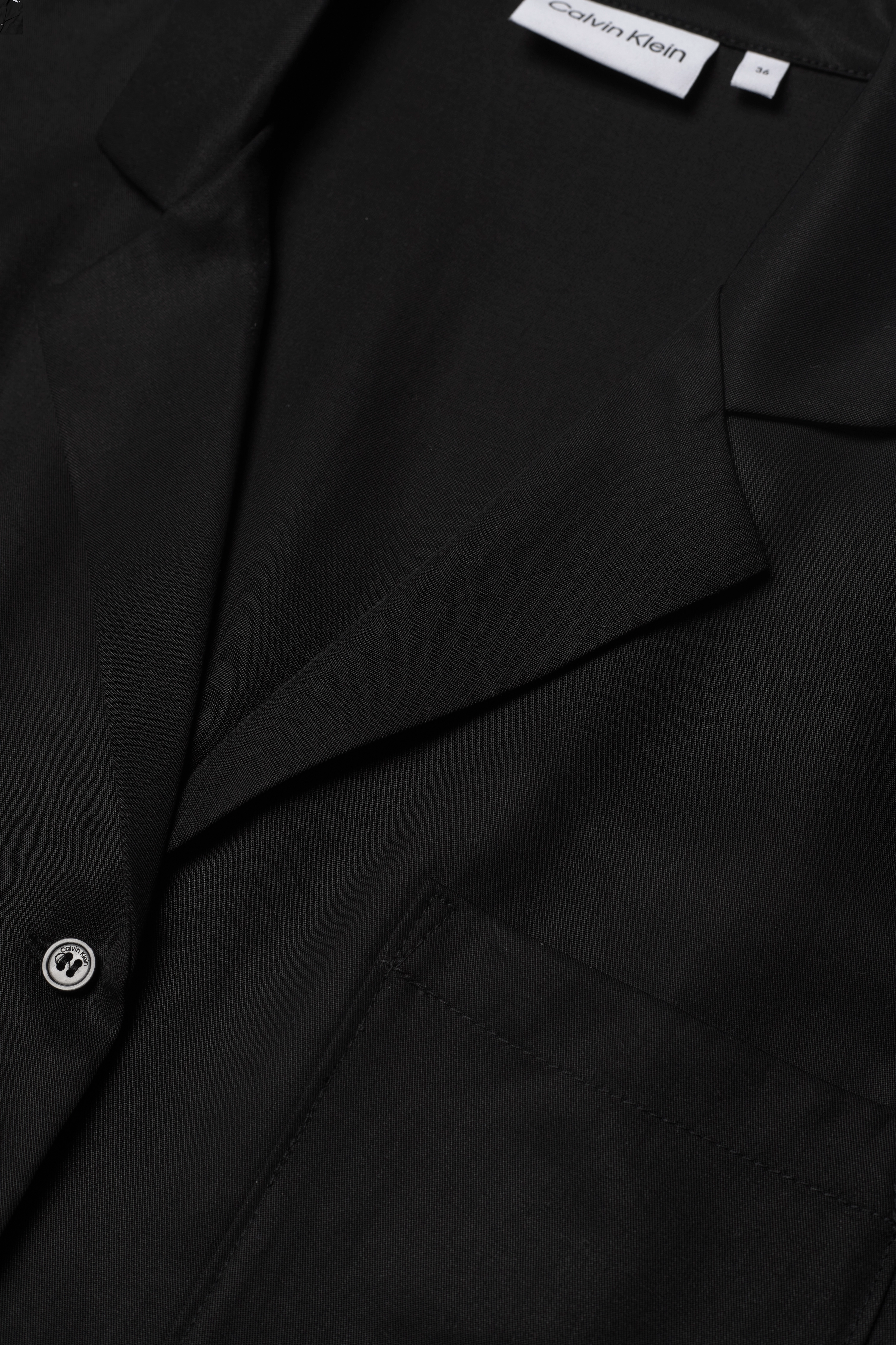 Calvin Klein - REFIBRA TENCEL SS POCKET BLOUSE - ck black - 2