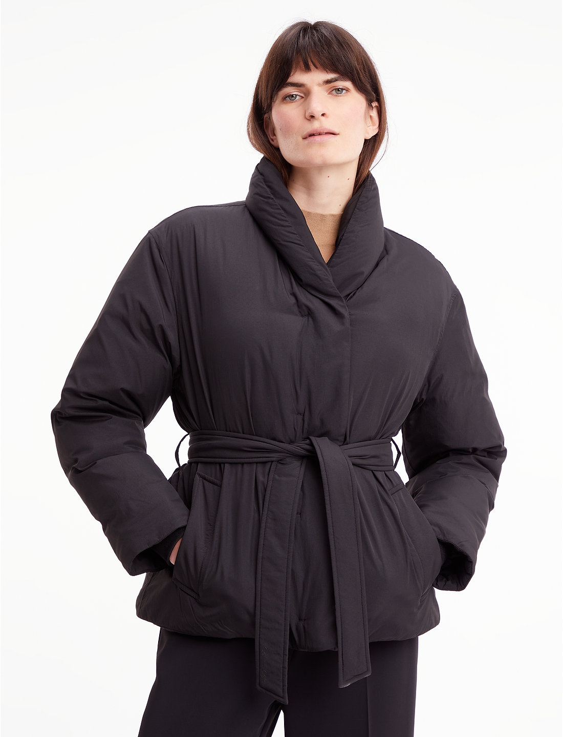 Calvin Klein Recycled Down Wrap Puffer Jacket 279.90 . Buy Down padded jackets from Calvin Klein online at Boozt . Fast delivery and easy