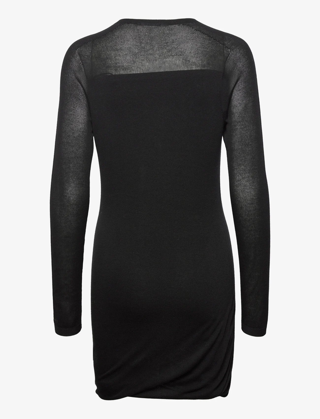 Calvin Klein - SHEER KNIT BANDEAU MIDI DRESS - t-shirt-kleider - ck black - 1