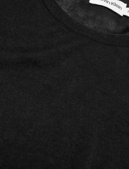 Calvin Klein - SHEER KNIT BANDEAU MIDI DRESS - t-kreklu kleitas - ck black - 2