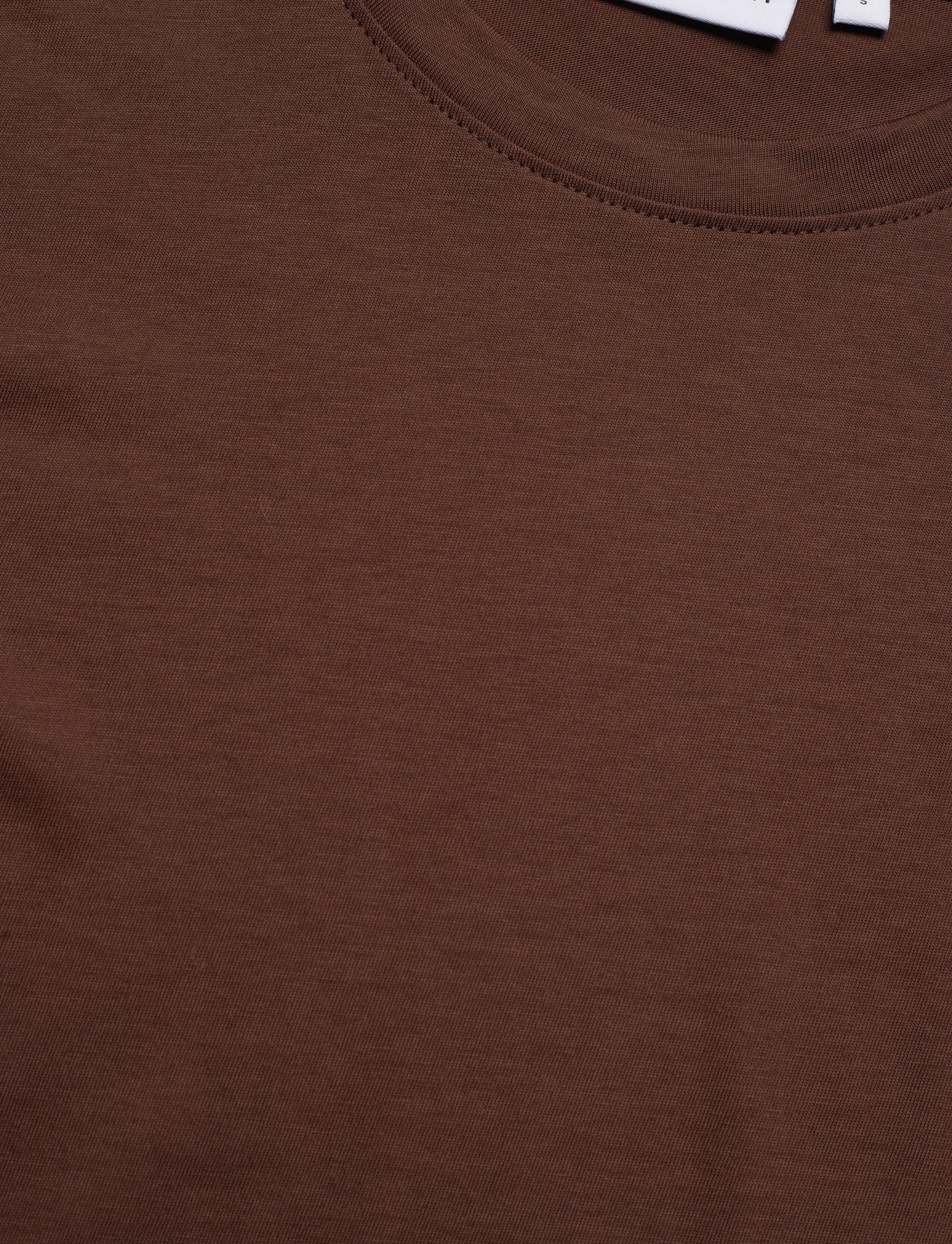 Calvin Klein - SMOOTH COTTON CREW NECK TEE - dark chestnut - 3
