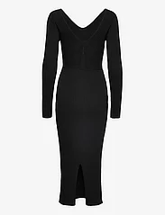 Calvin Klein - ICONIC RIB CUT OUT MIDI DRESS - bodycon dresses - ck black - 1