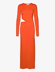 Calvin Klein - LYOCELL JERSEY CUT OUT DRESS - vakarėlių drabužiai išparduotuvių kainomis - deep orange - 0