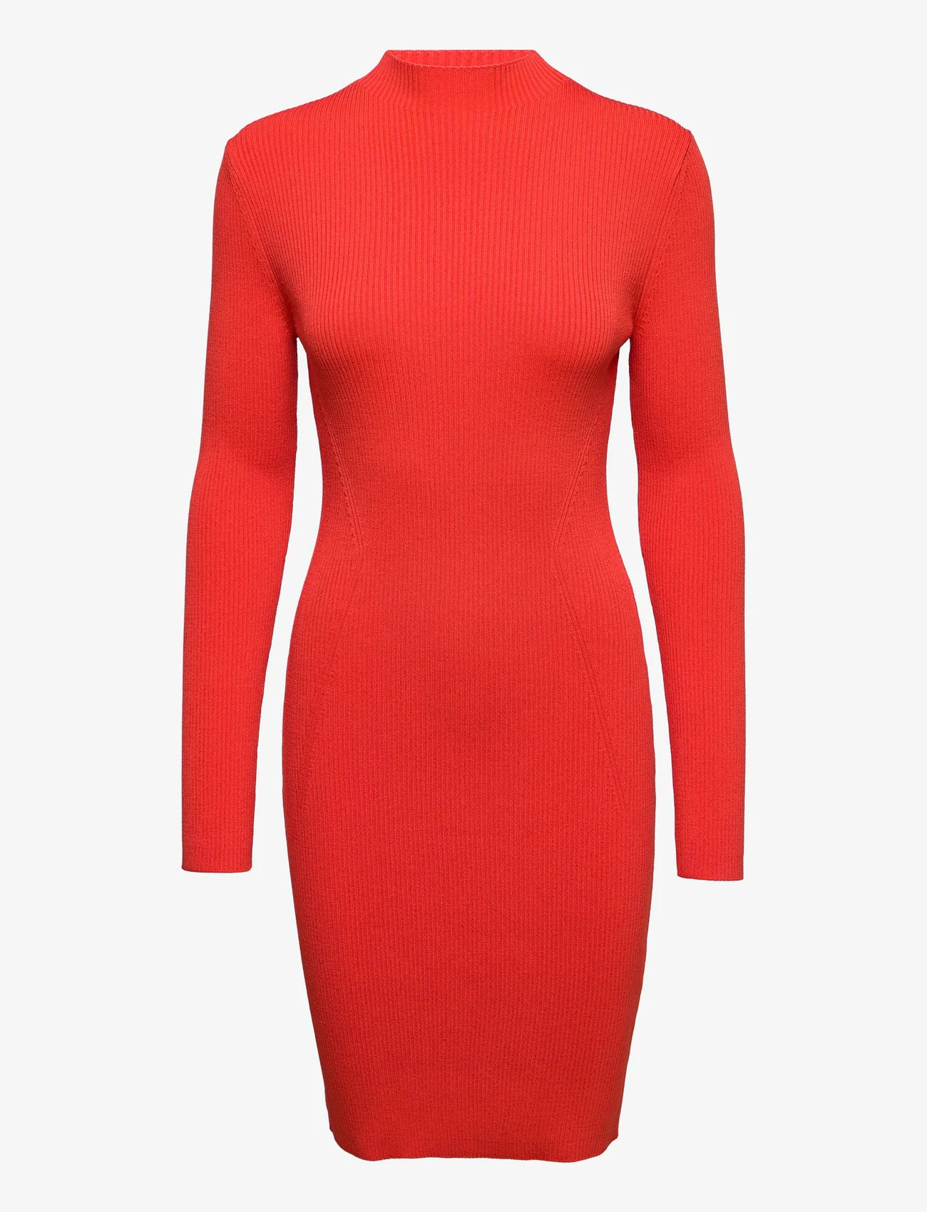 Calvin Klein Iconic Rib Mock Neck Dress - Short Dresses Calvin Klein Iconic Rib Mock Neck Dress - Short Dresses
