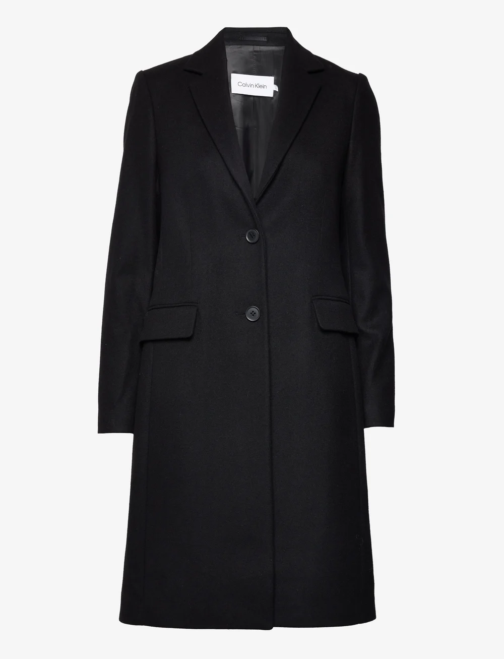 Calvin klein black winter coat hotsell